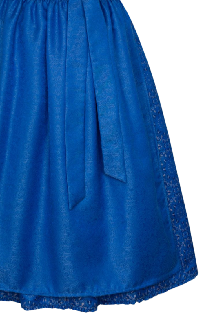 Dirndl Alpenfee, Elisabeth, Samt dunkelblau, royalblau 75 cm