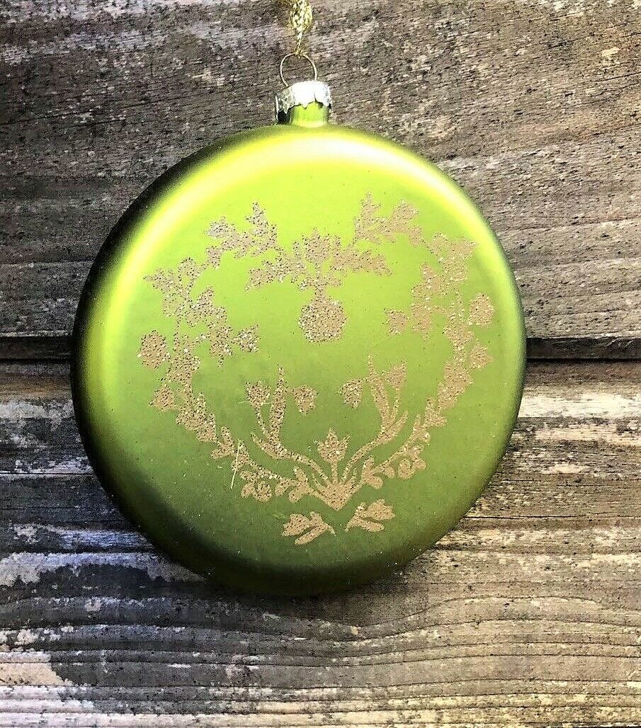 3er Set Christbaum Kugel, Weihnachtsschmuck, Medaillen grün Weihnachten Alpenfunkeln