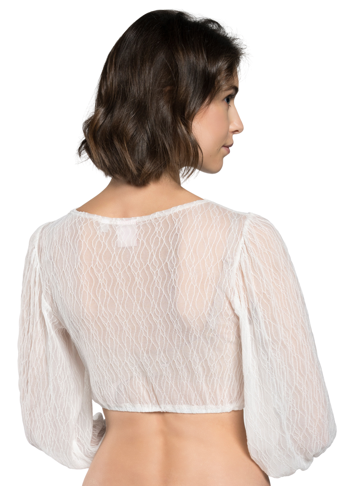Dirndlbluse, Spieth & Wensky, offwhite, Franzi hochgeschlossen