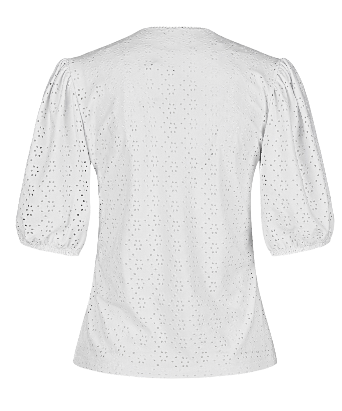 Trachtenbluse Regina, Lochstick Shirt, Nina von C., weiß
