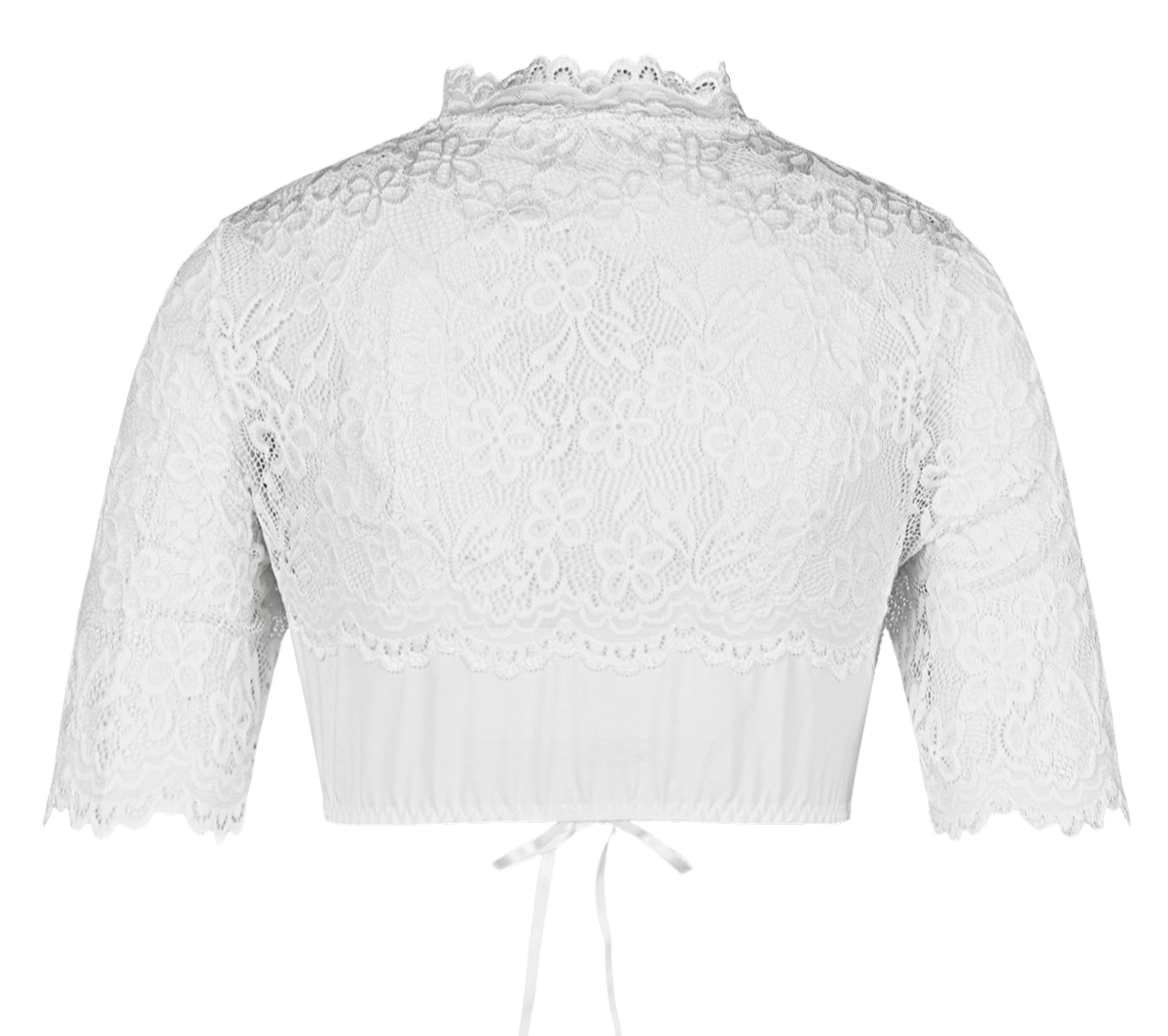 Dirndlbluse Nina von C., Sophie, weiß, Spitze, halbarm