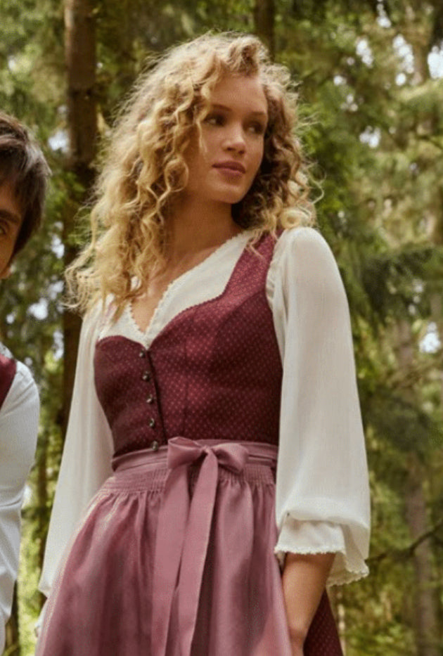 Dirndlbluse, Spieth & Wensky, offwhite, Filomena, langarm, Große Größen