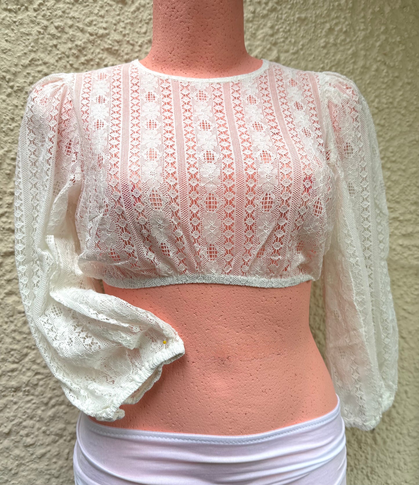 Dirndlbluse Krüger Madl, Inara, hochgeschlossen, Spitze