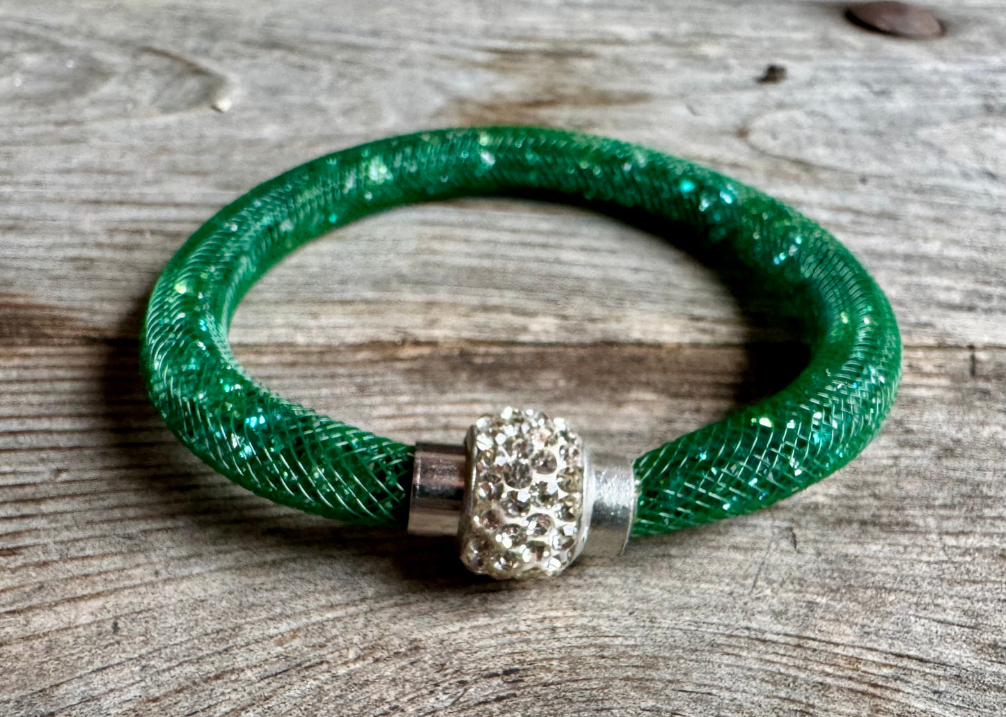 Trachten Armband, Magnetverschluss, Glitzersteine