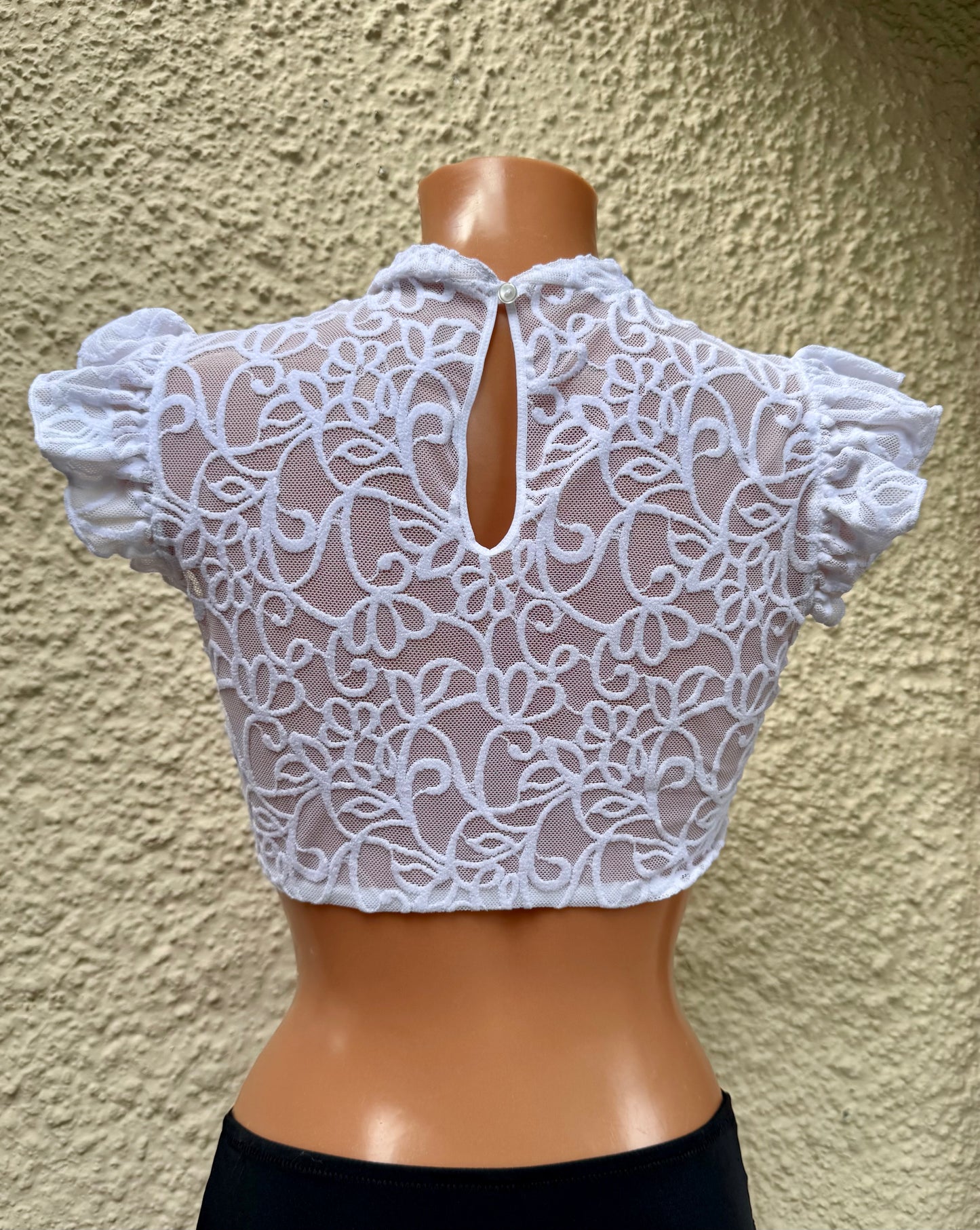 Dirndlbluse Nina von C., Chiara, weiß, Flügelärmel