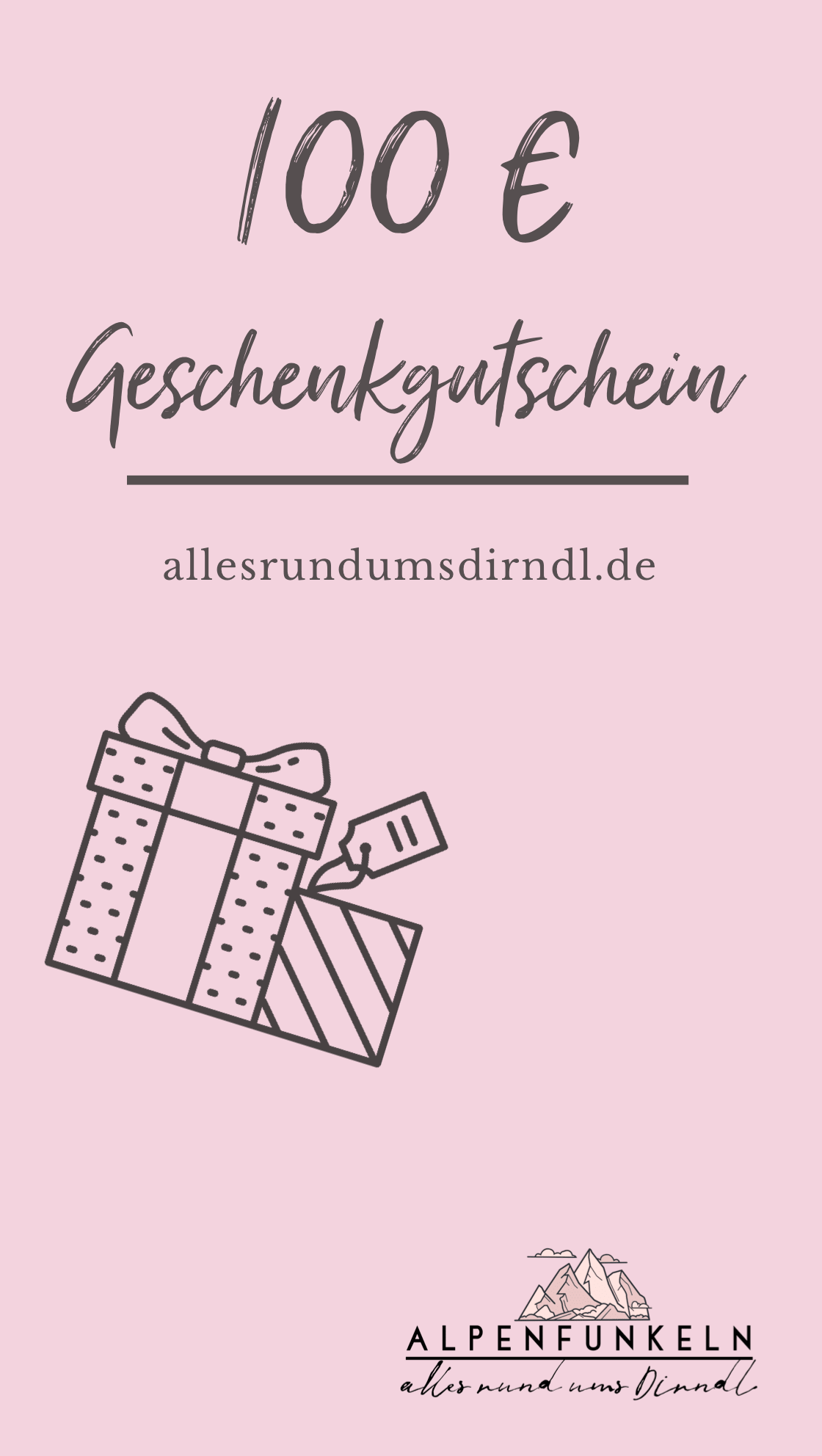 Alpenfunkeln Geschenkgutschein Geschenkgutschein Alpenfunkeln 100,00 €