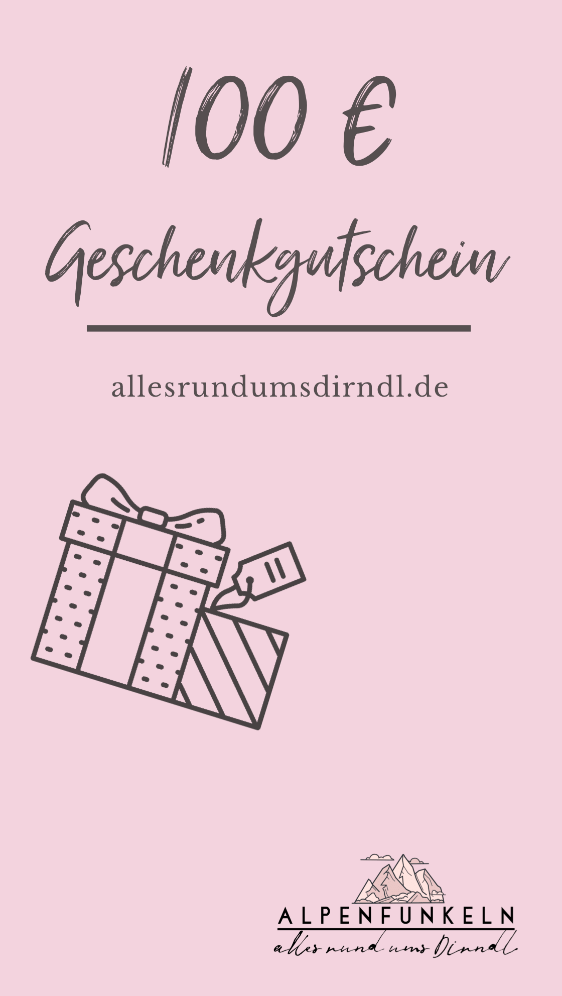 Alpenfunkeln Geschenkgutschein Geschenkgutschein Alpenfunkeln 100,00 € 