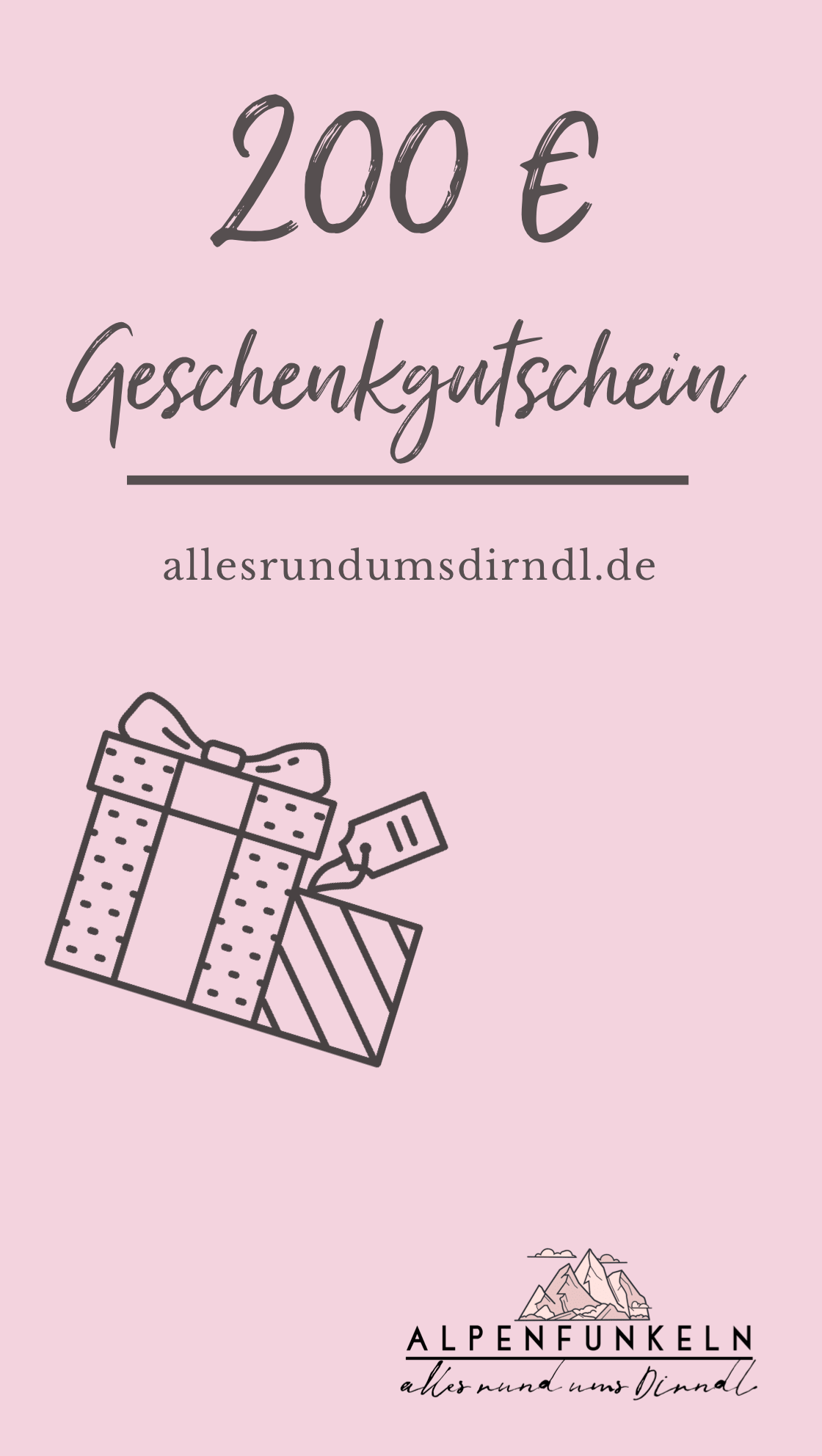 Alpenfunkeln Geschenkgutschein Geschenkgutschein Alpenfunkeln 200,00 €