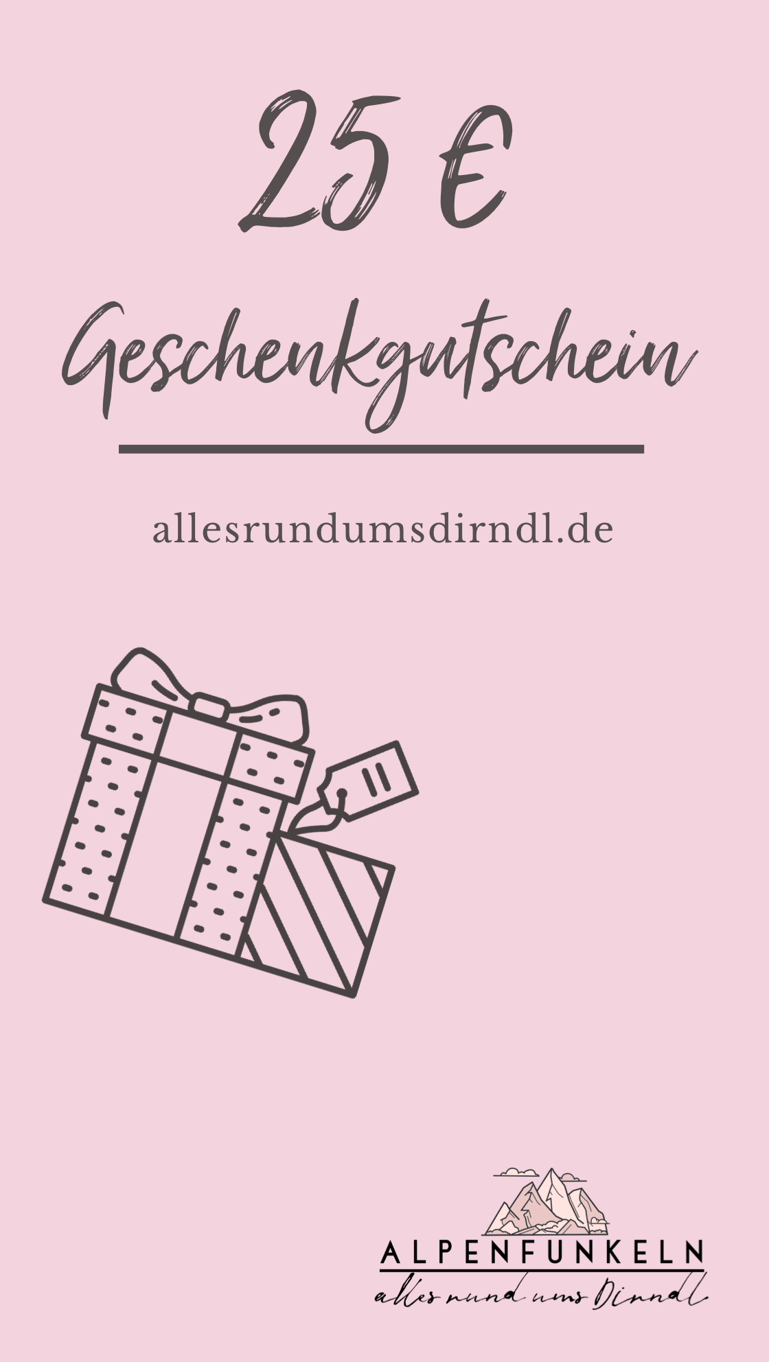Alpenfunkeln Geschenkgutschein Geschenkgutschein Alpenfunkeln 25,00 €