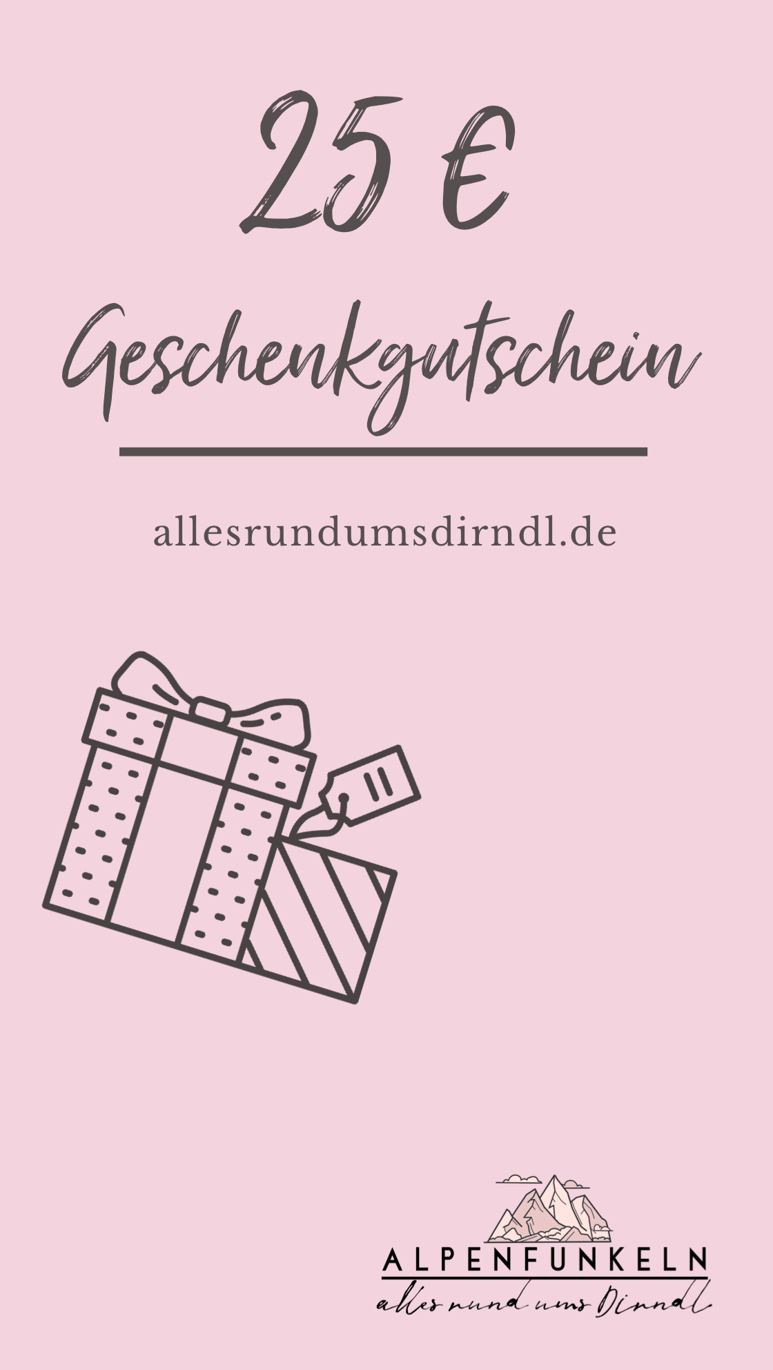 Alpenfunkeln Geschenkgutschein Geschenkgutschein Alpenfunkeln 25,00 € 