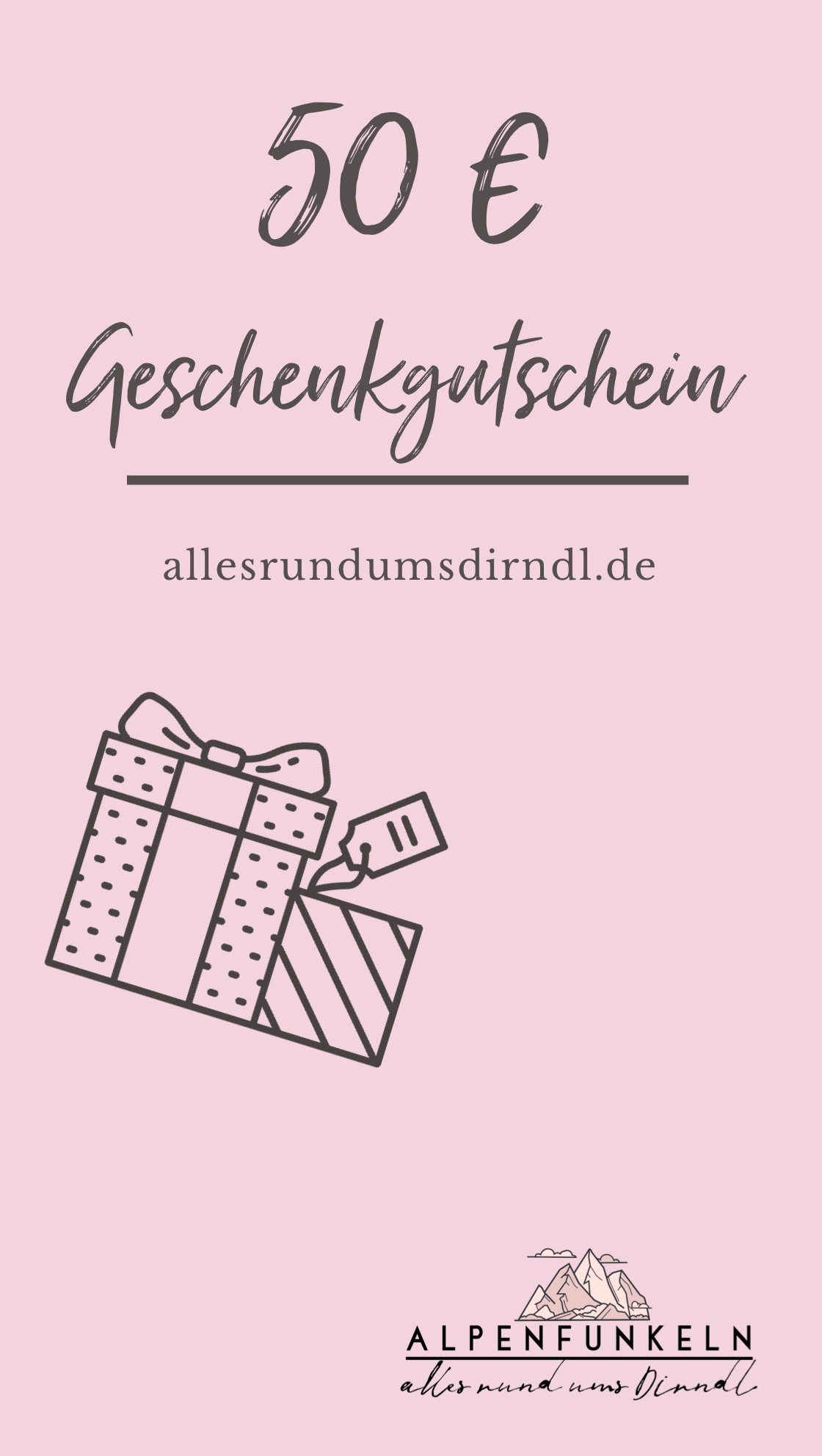 Alpenfunkeln Geschenkgutschein Geschenkgutschein Alpenfunkeln 50,00 €