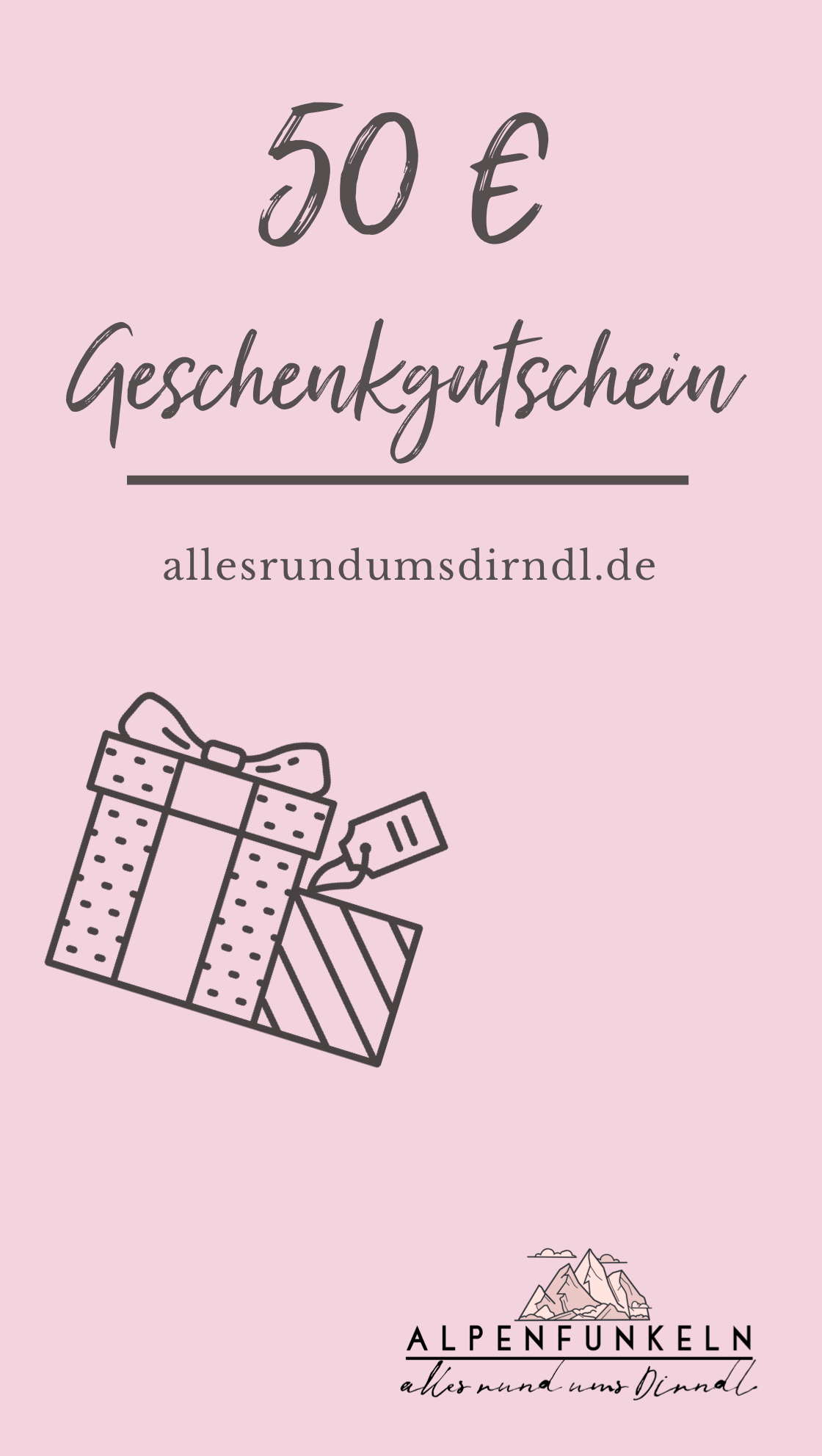 Alpenfunkeln Geschenkgutschein Geschenkgutschein Alpenfunkeln 50,00 € 