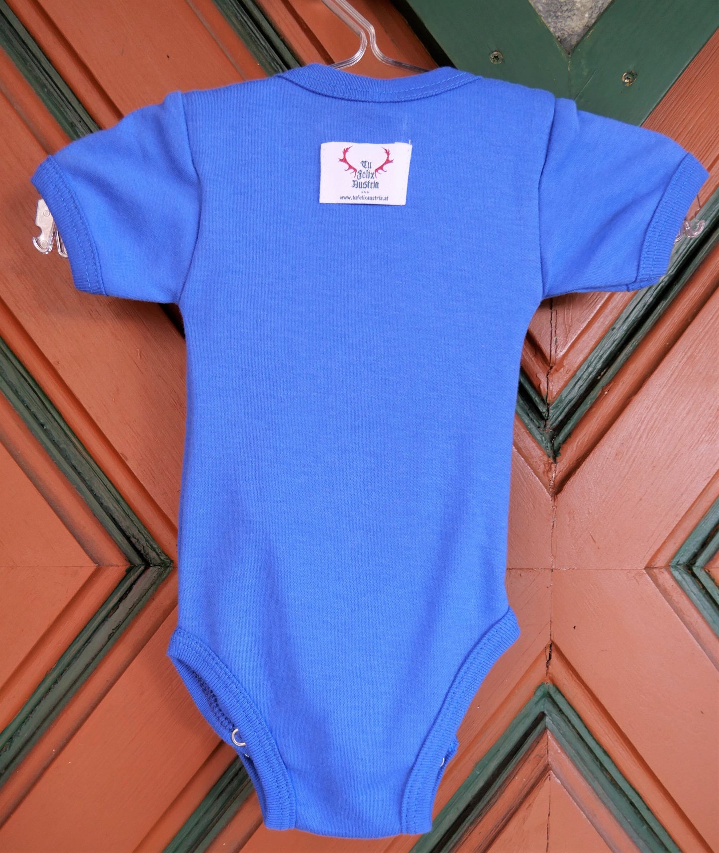 Babybody, Bua, Tu Felix Austria, Lederhose, blau bayrisch Babybody Tu Felix Autria