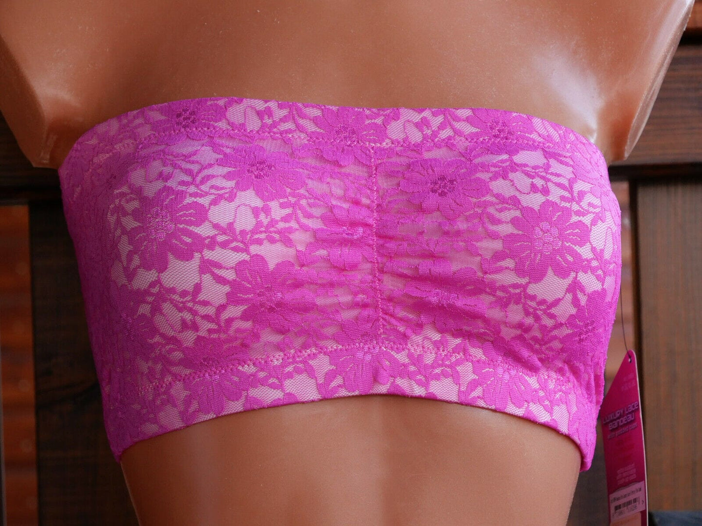 Bandeau Bustier BH, Magic Bodyfashion, Spitze, pink BH Magic Bodyfashion