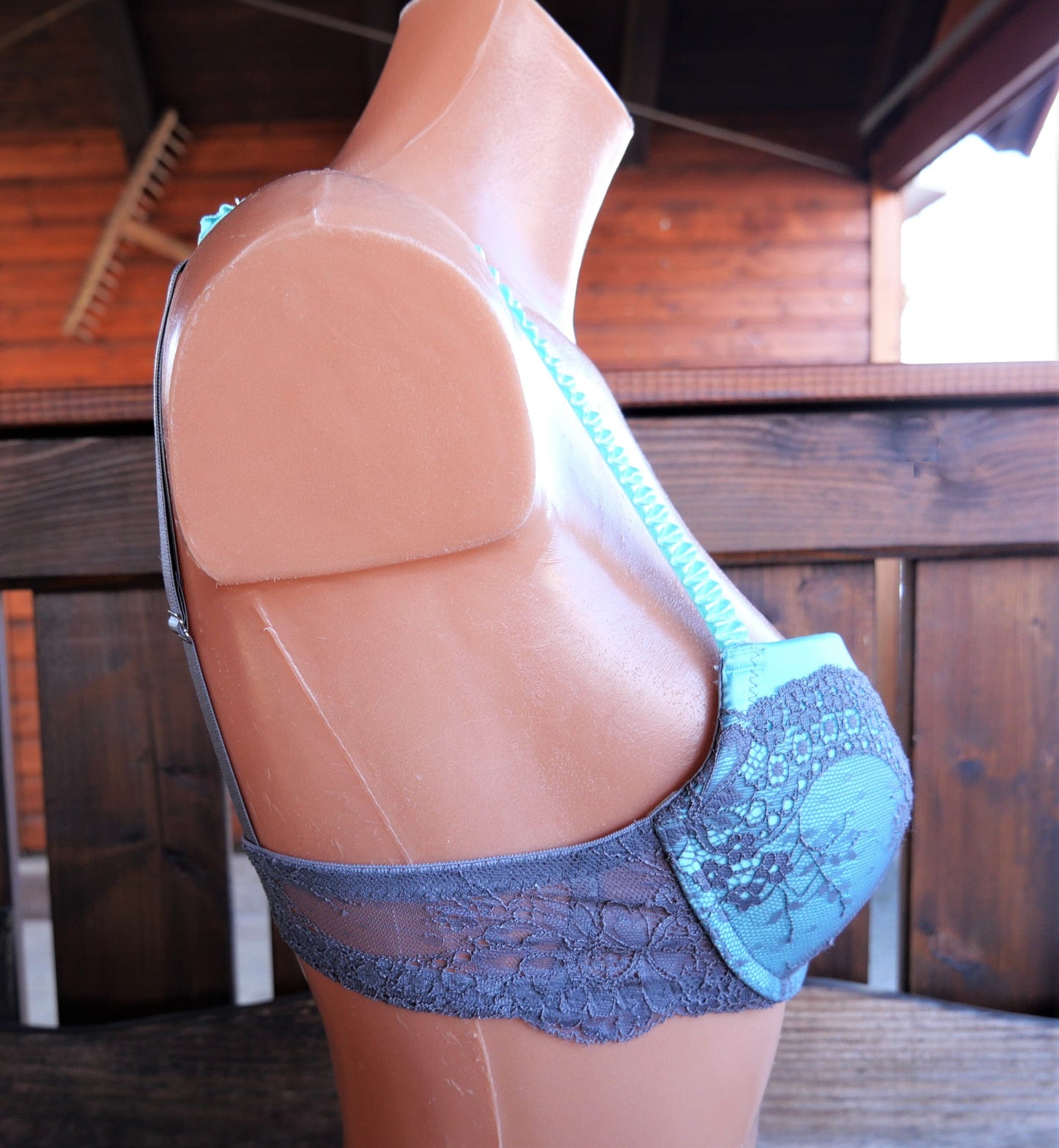 BH, After Eden, grau, Mint, Satin, Spitze, Push up BH After Eden