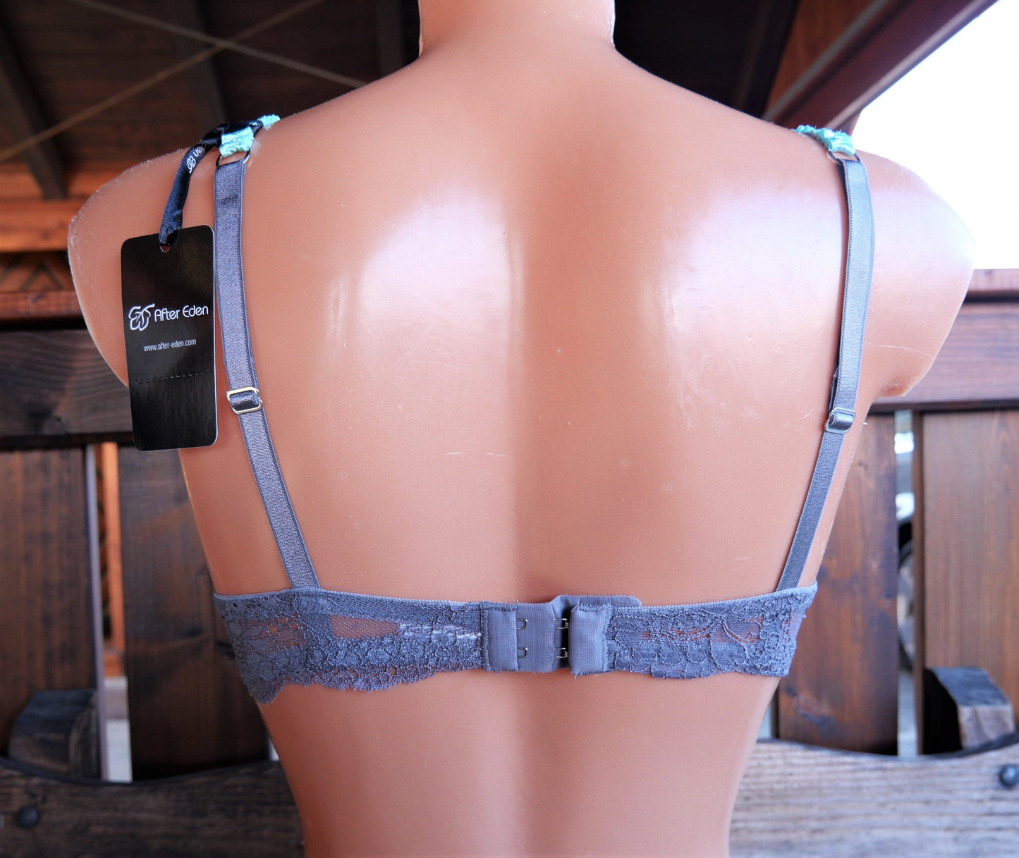 BH, After Eden, grau, Mint, Satin, Spitze, Push up BH After Eden