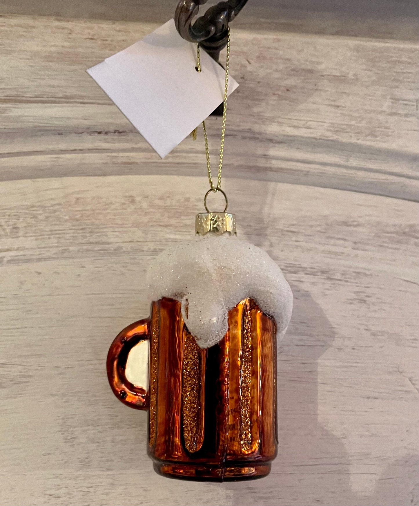 Christbaum Kugel, Weihnachtsschmuck, Bierkrug, Bier Weihnachten Alpenfunkeln