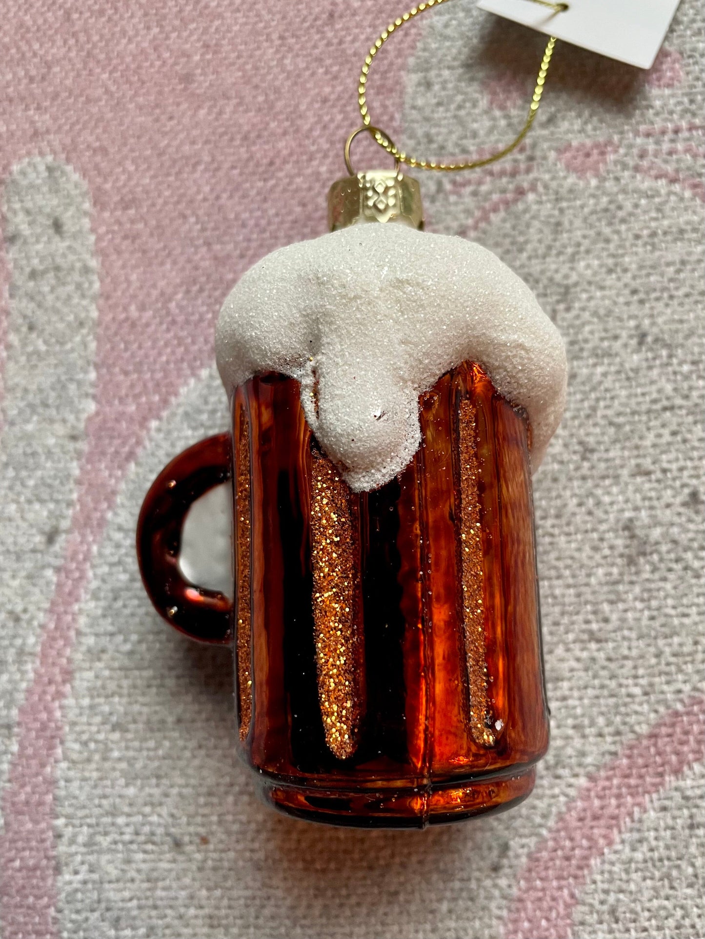 Christbaum Kugel, Weihnachtsschmuck, Bierkrug, Bier Weihnachten Alpenfunkeln
