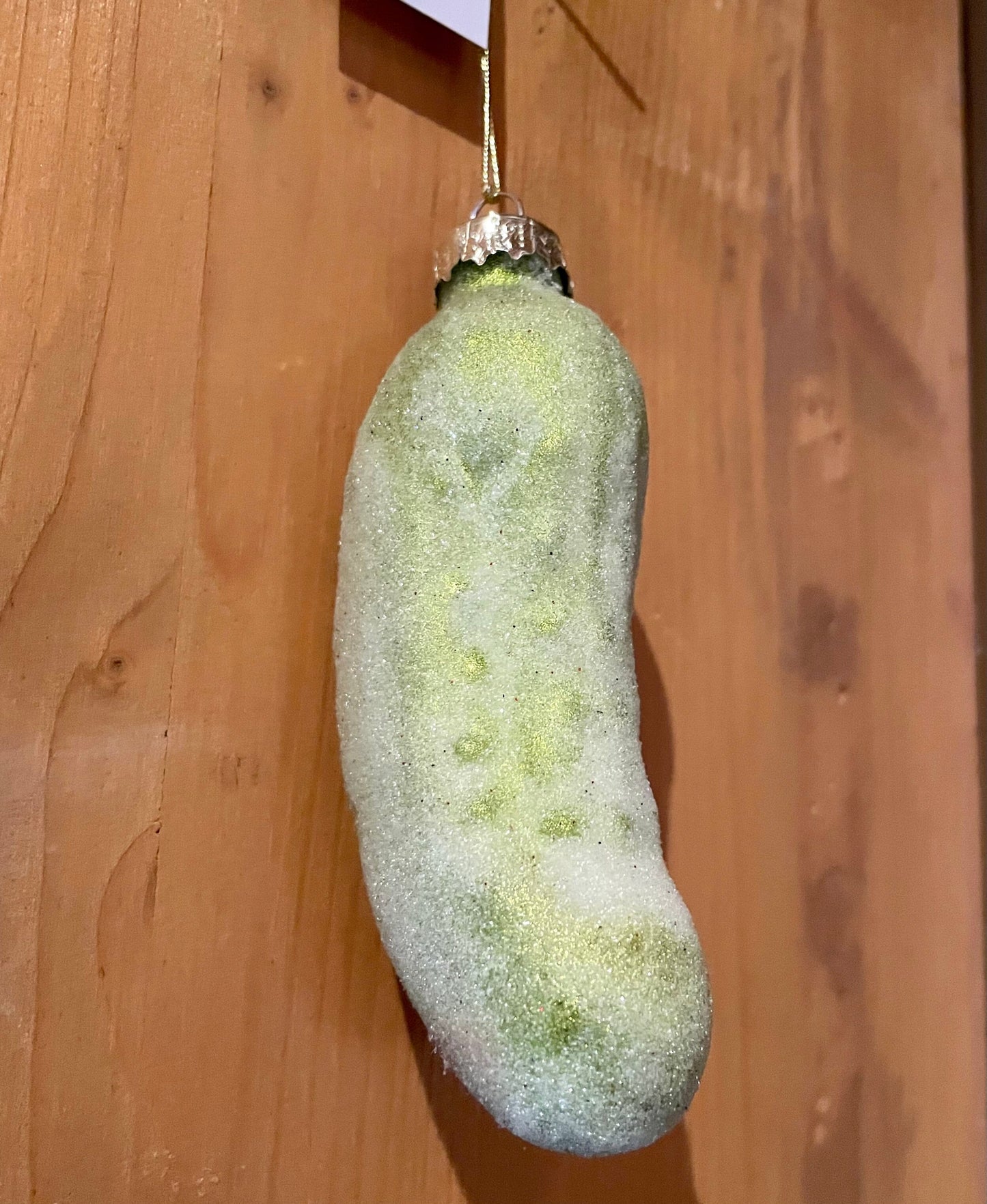 Christbaum Kugel, Weihnachtsschmuck, Gurke matt Weihnachtsgurke Weihnachten Alpenfunkeln