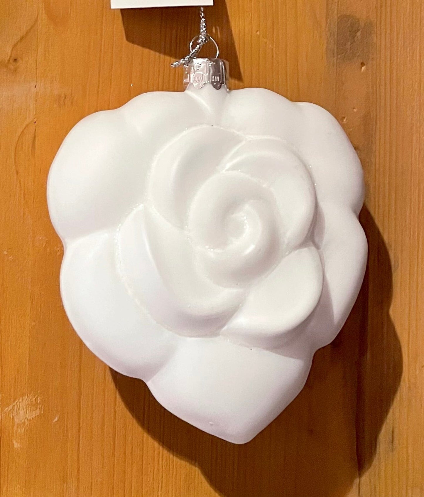 Christbaum Kugel, Weihnachtsschmuck, Rosenblüte, Weiß Weihnachten Alpenfunkeln