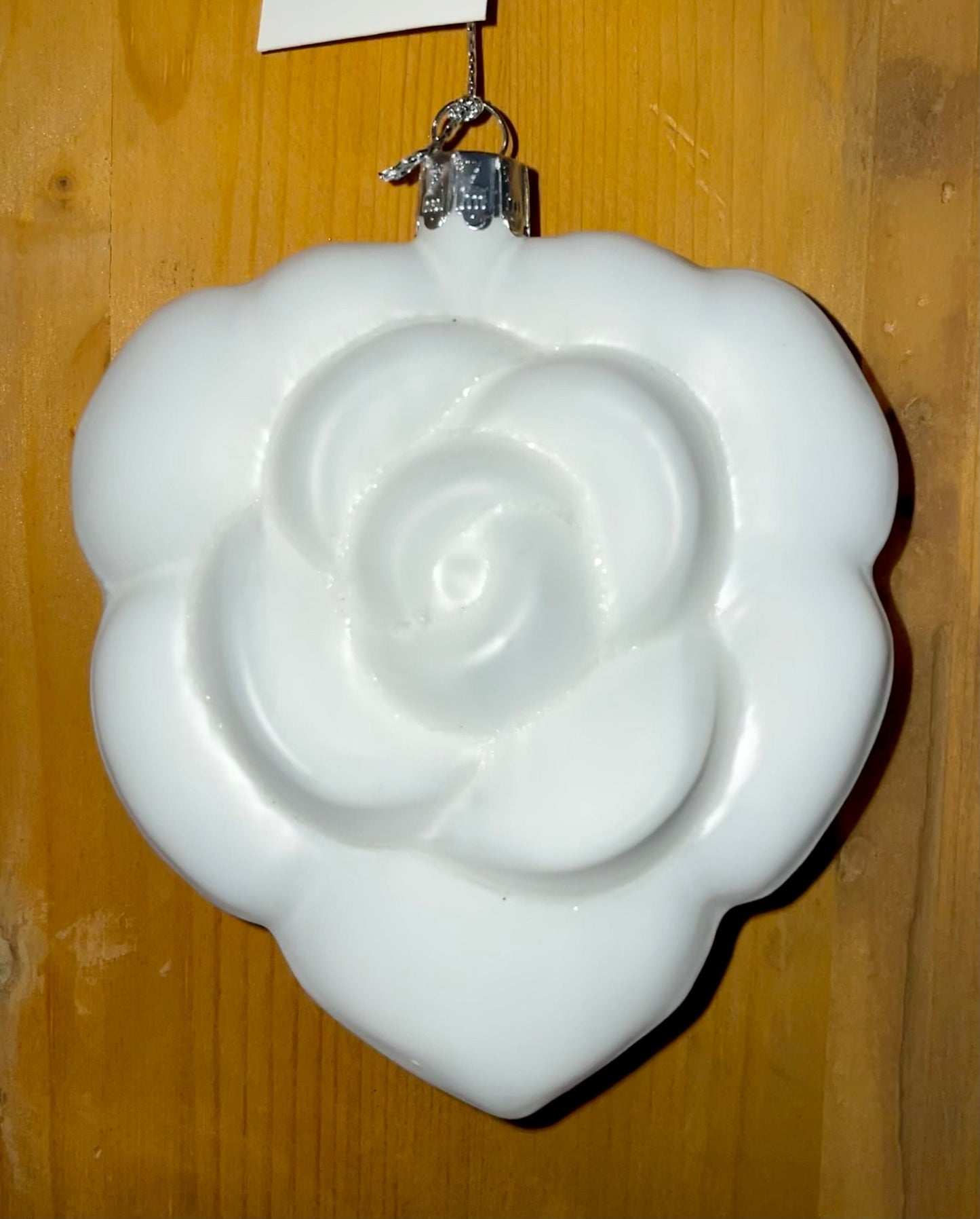 Christbaum Kugel, Weihnachtsschmuck, Rosenblüte, Weiß Weihnachten Alpenfunkeln
