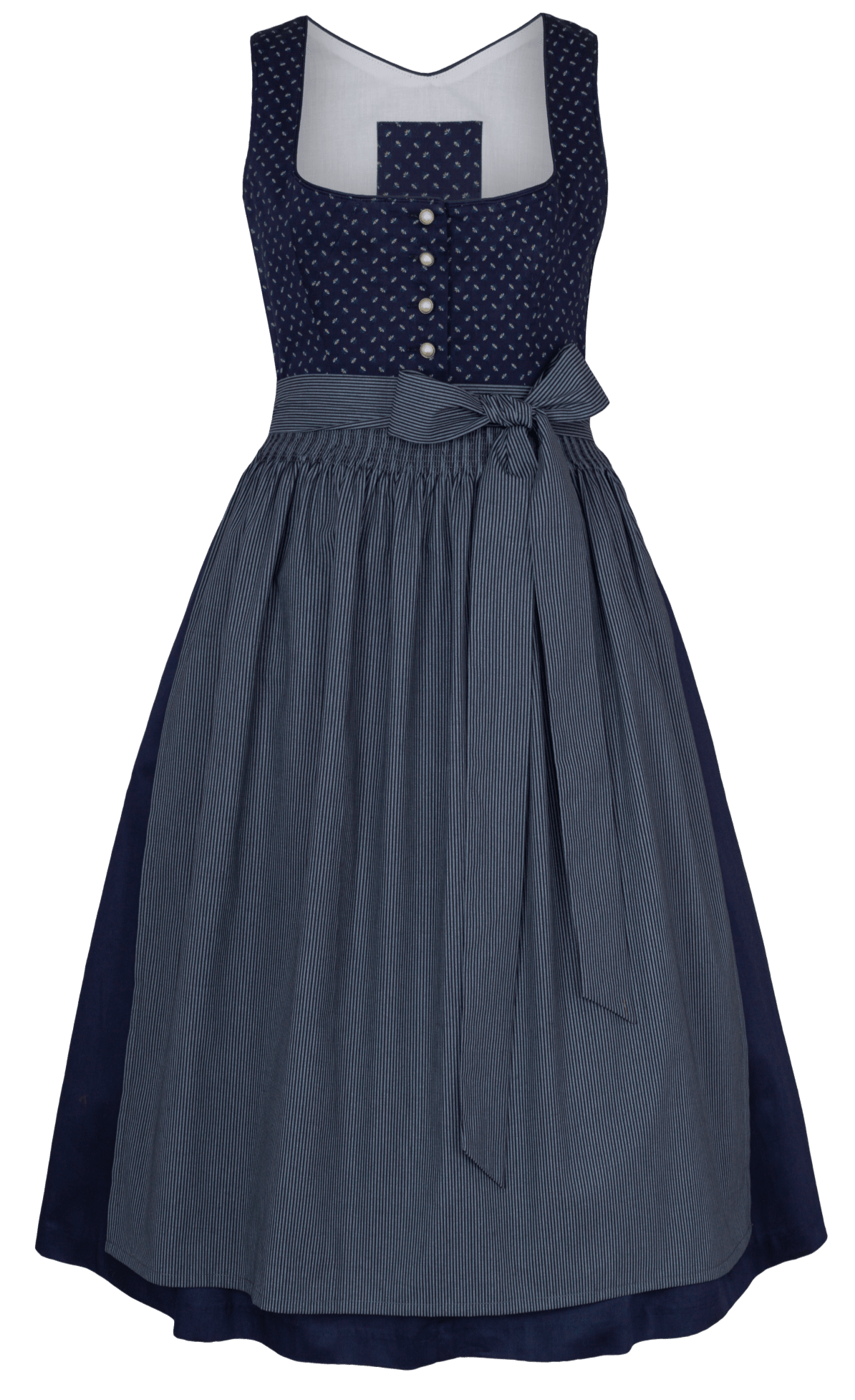 Dirndl Alpenfee, Elisa dunkelblau 70 cm, Große Größen Dirndl Alpenfee