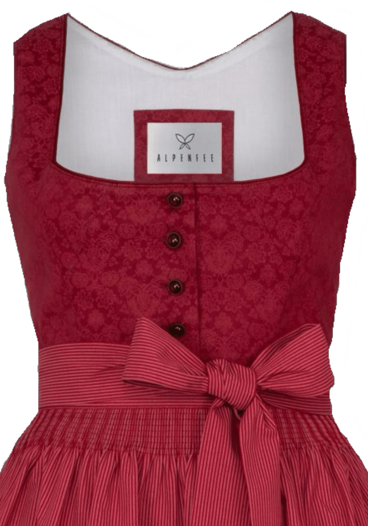 Dirndl Alpenfee, Elisa rot 70 cm, Große Größen Dirndl Alpenfee