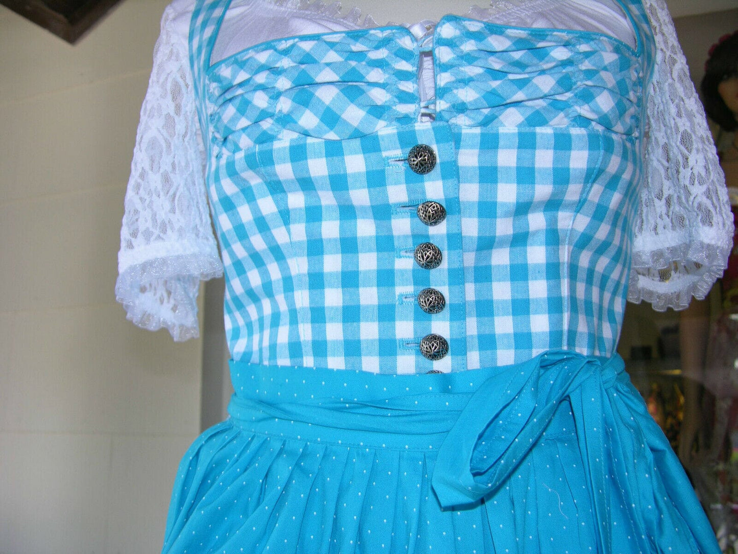 Dirndl Berwin & Wolff, hellblau, Midi 60 cm Dirndl Berwin&Wolff