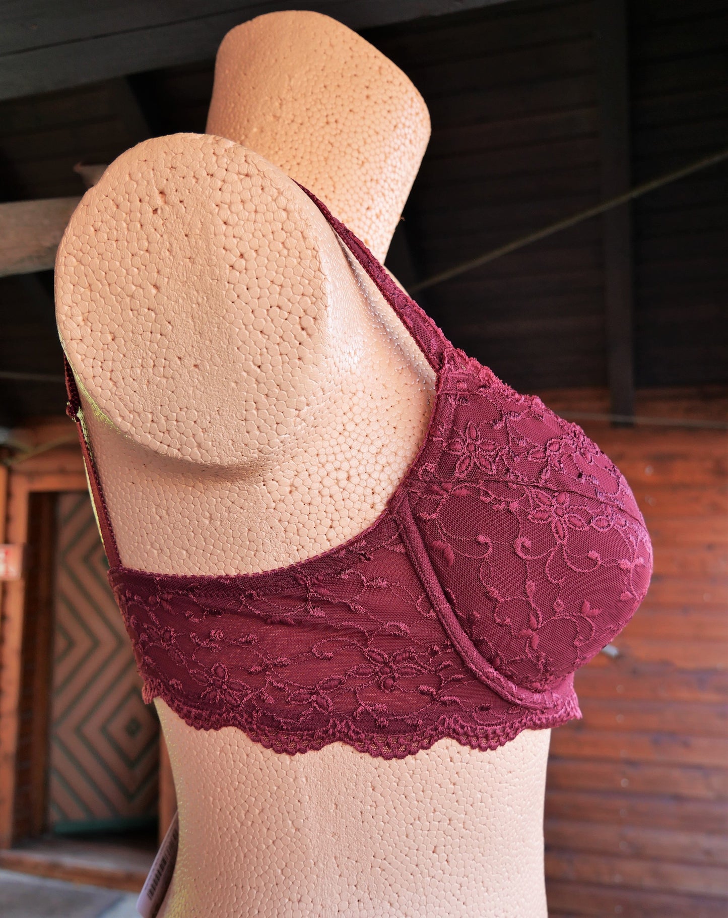 Dirndl BH, Nina von C., burgund, Push up BH Nina von C.