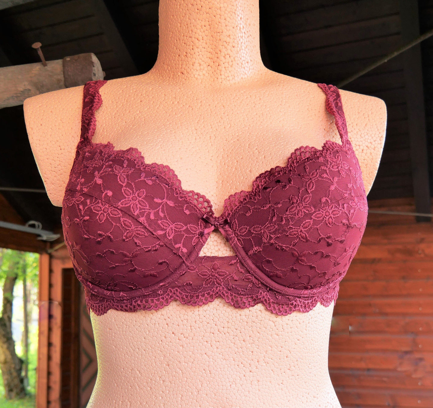 Dirndl BH, Nina von C., burgund, Push up BH Nina von C.
