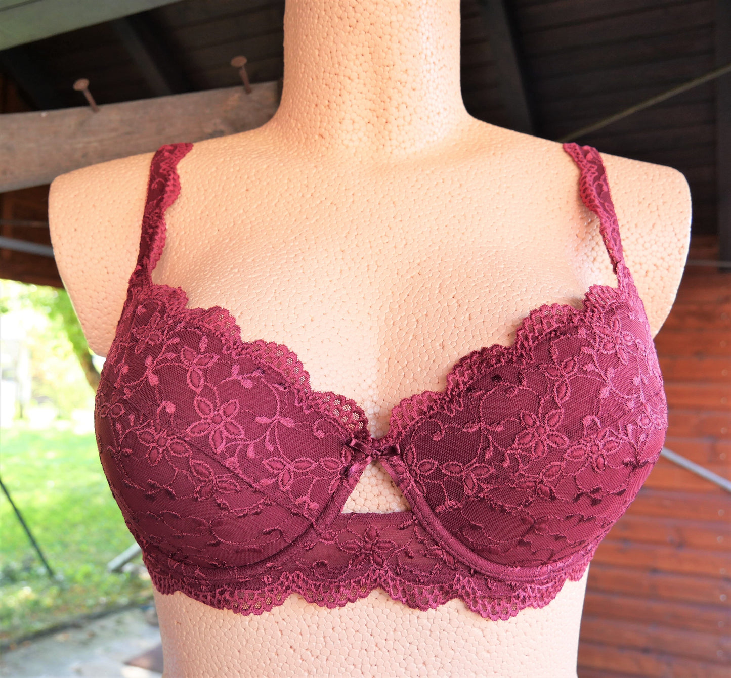 Dirndl BH, Nina von C., burgund, Push up BH Nina von C.
