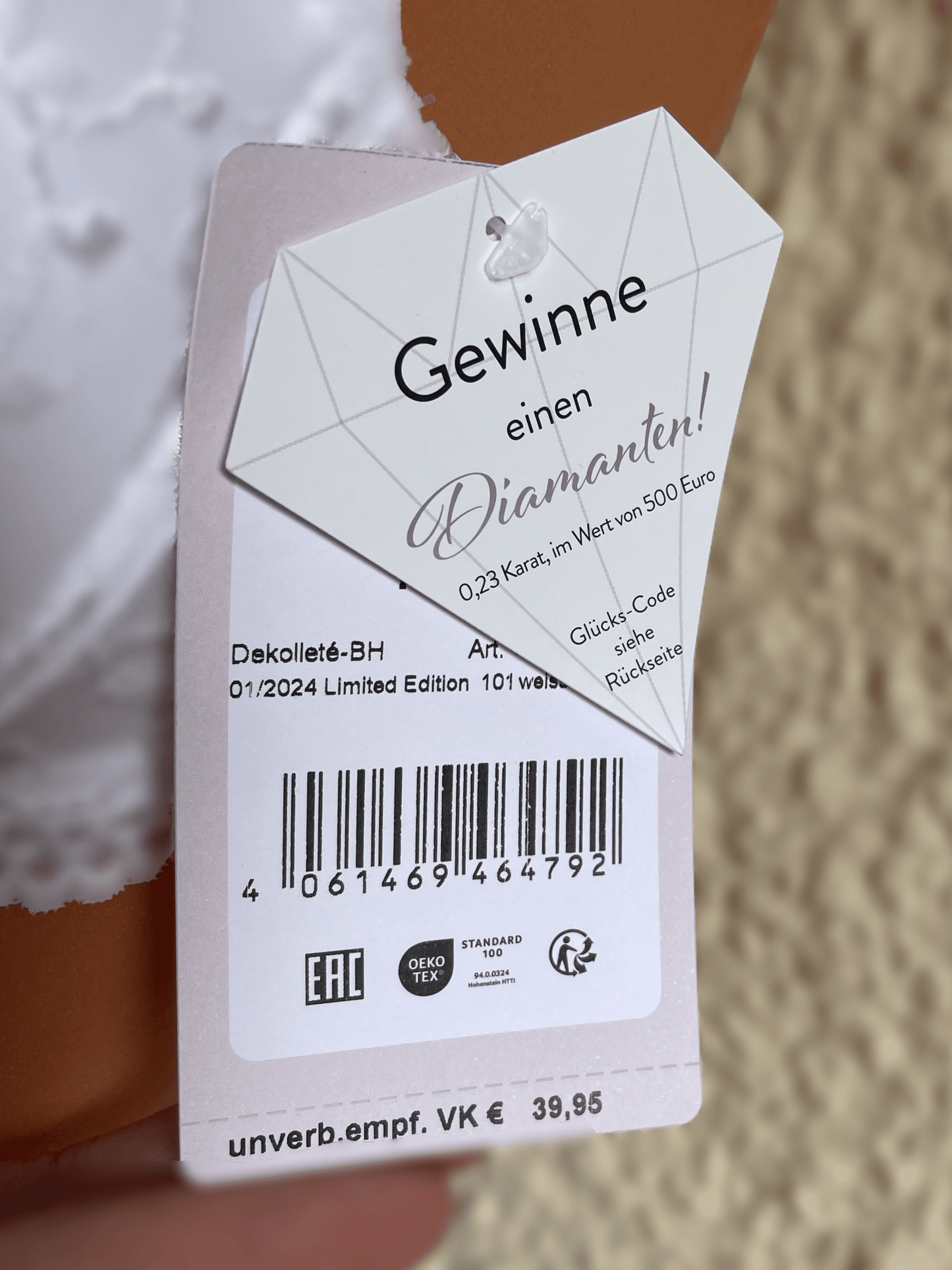Dirndl BH, Nina von C., weiß, Push up mit Swarovski BH Nina von C.