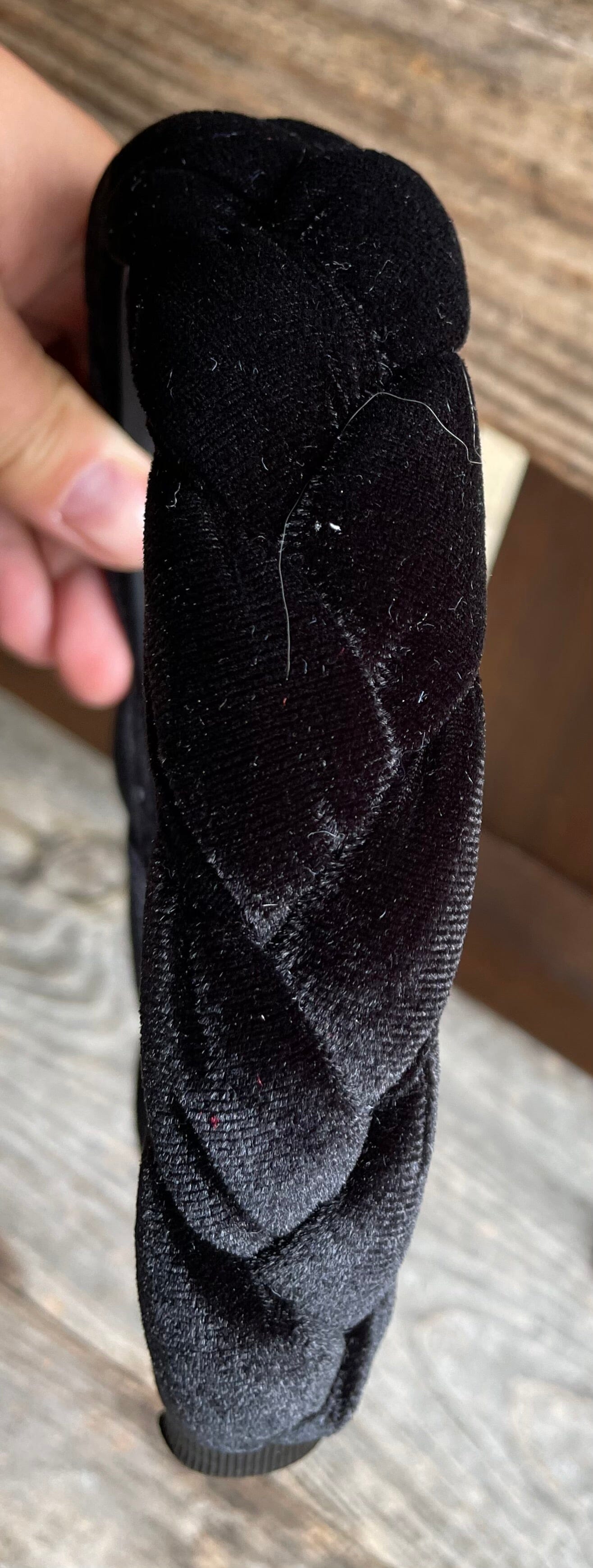 Dirndl Haarreifen Samt, bordeaux, schwarz, glitzer Haarschmuck Eigenmarke