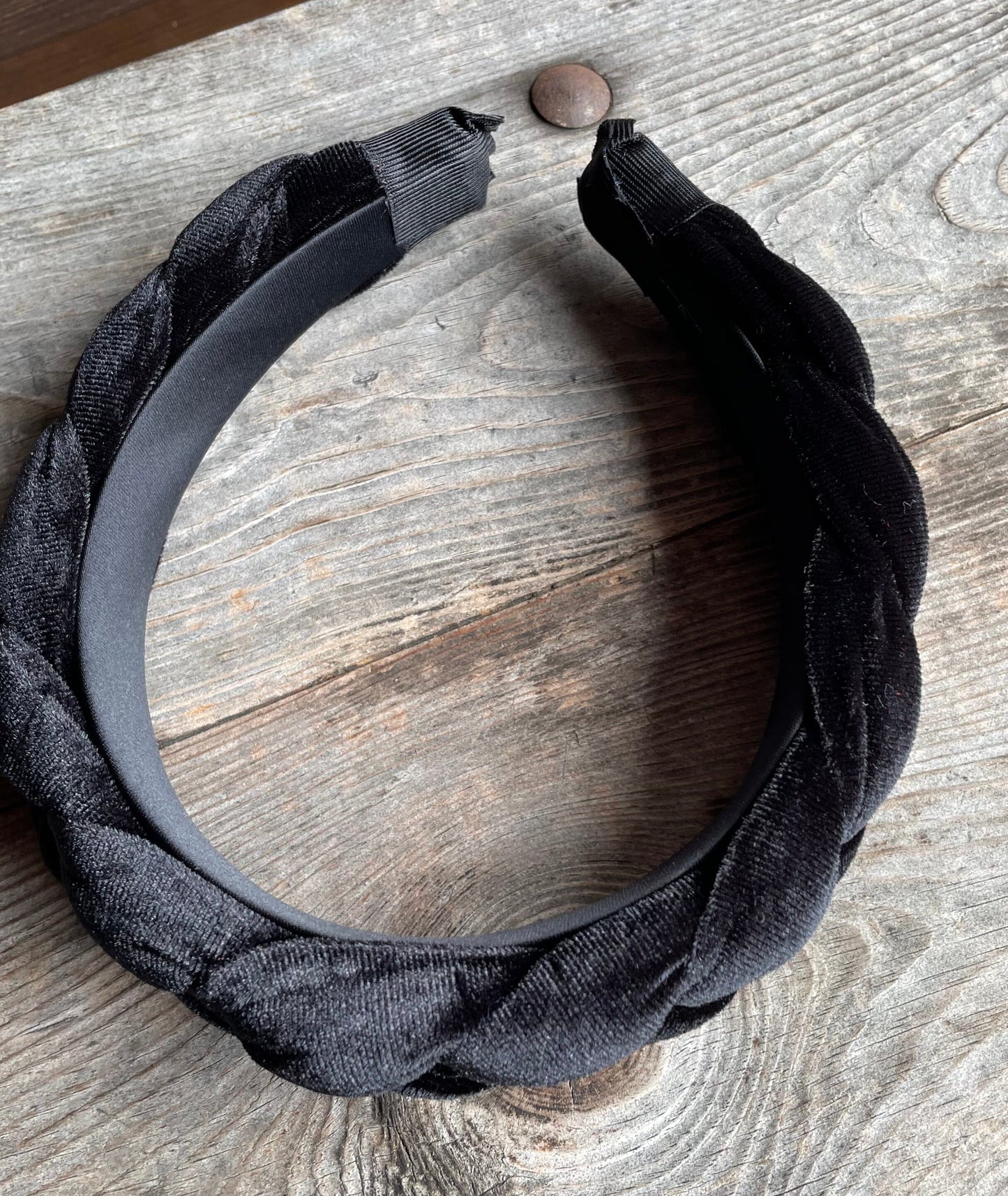 Dirndl Haarreifen Samt, bordeaux, schwarz, glitzer Haarschmuck Eigenmarke