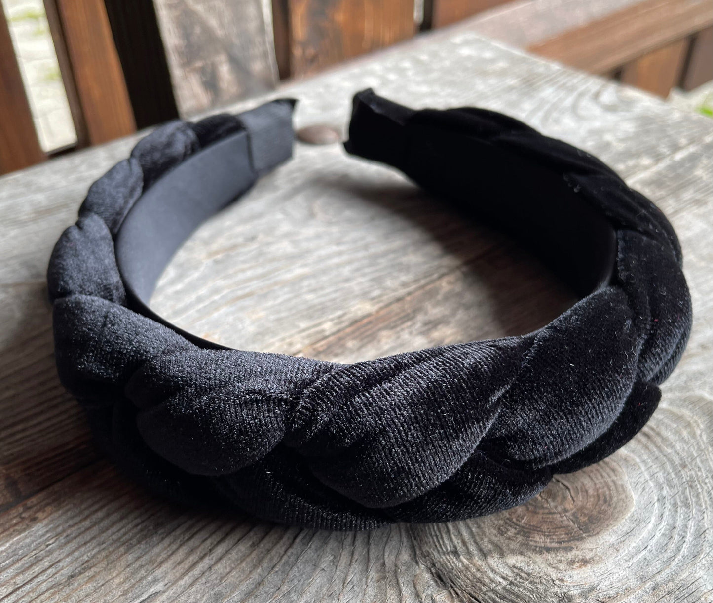 Dirndl Haarreifen Samt, bordeaux, schwarz, glitzer Haarschmuck Eigenmarke Schwarz