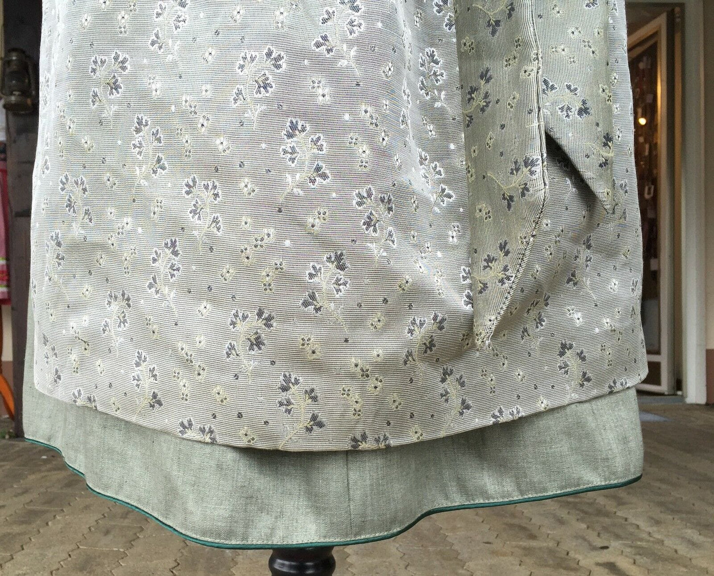 Dirndl Kinga Mathe, Michelle, grün, gold, natur, Midi 70 cm Dirndl Kinga Mathe