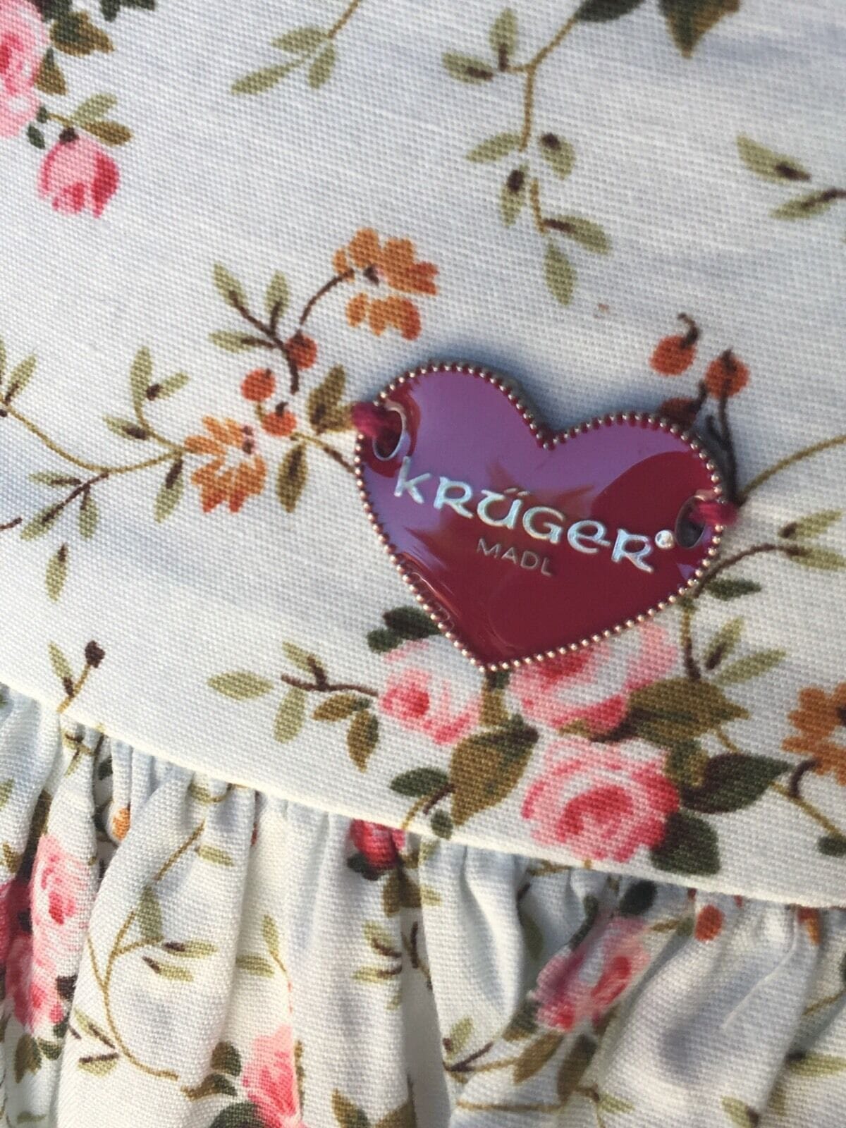 Dirndl Kleid, Krüger Madl, Madrid, Midi 60 cm, geblümt, Gr. 34 Dirndl Krüger