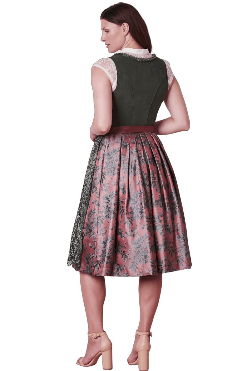 Dirndl Krüger Collection 70 cm, Estelle, grün, rost, Gr. 36 Dirndl Krüger