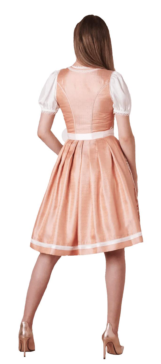 Dirndl Krüger Collection, Midi 70 cm, Mathea apricot, lachs Dirndl Krüger
