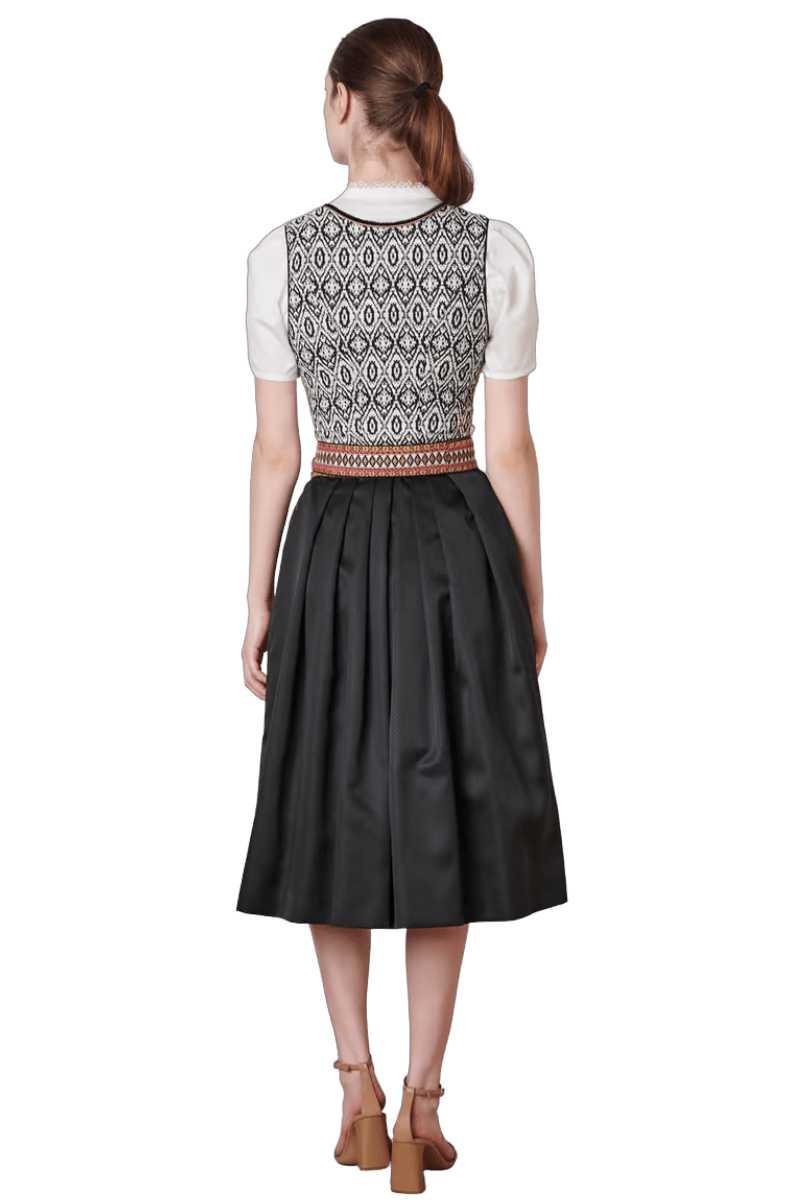 Dirndl Krüger Collections, Euphemina 70cm, schwarz, lachs, Kupfer Dirndl Krüger 