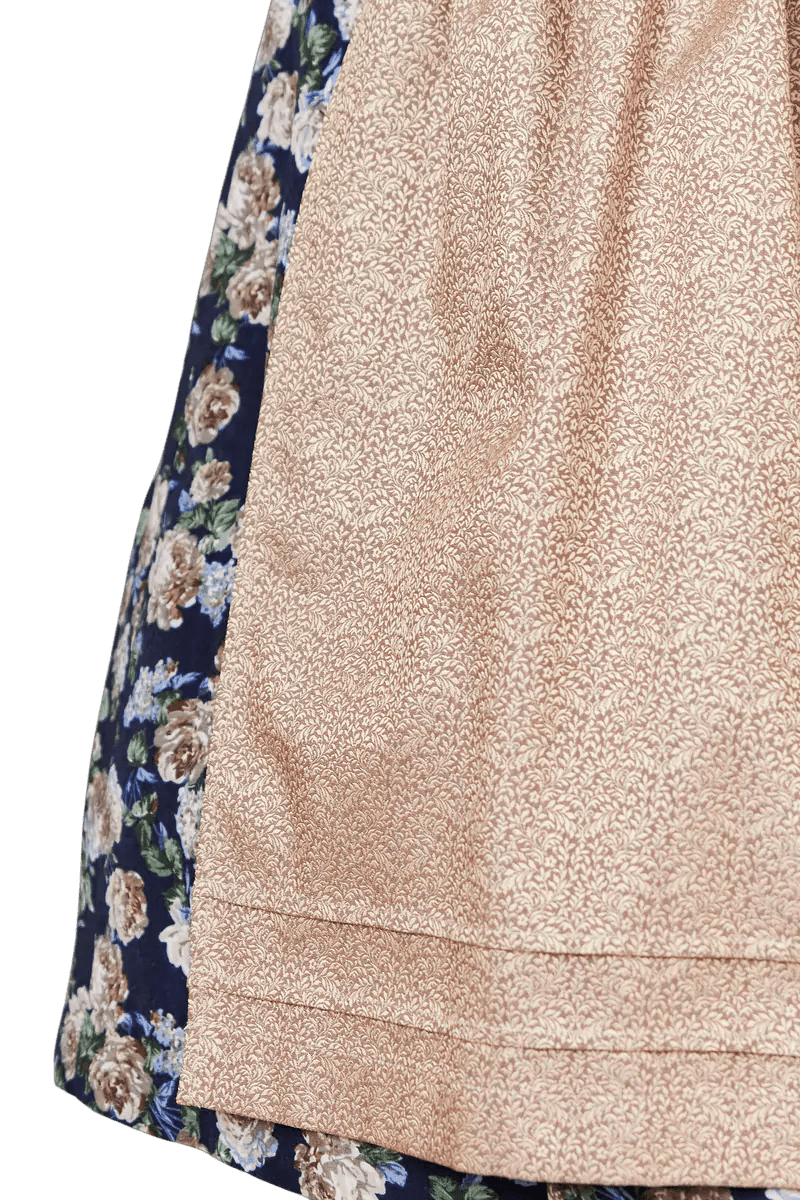 Dirndl Krüger Madl, Justine, 60 cm, Midi, blau, gold Dirndl Krüger