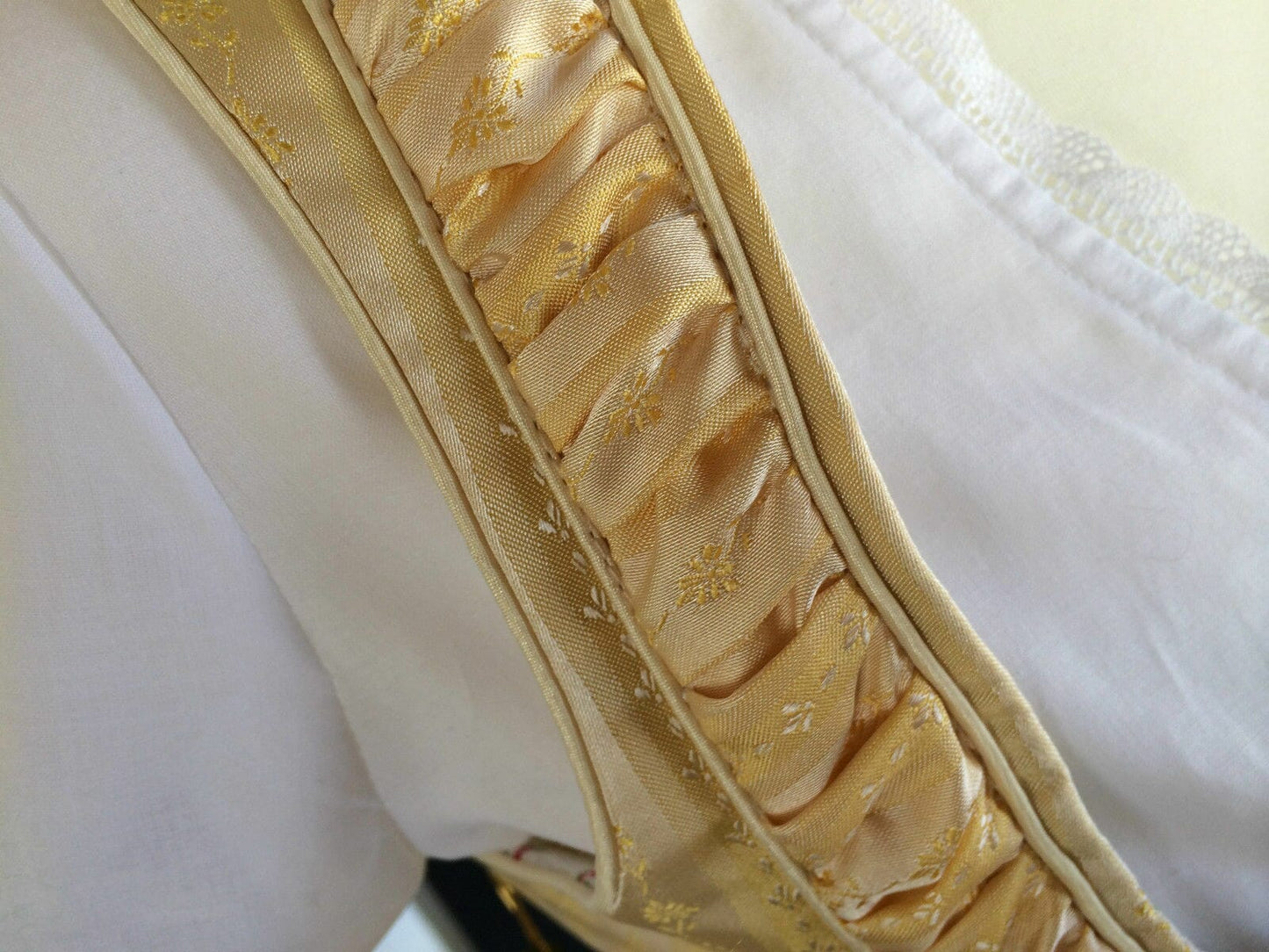 Dirndl Trentini, Hanni, creme, gelb, Midi 60 cm, Brautdirndl, Gr. 36 Dirndl Julia Trentini