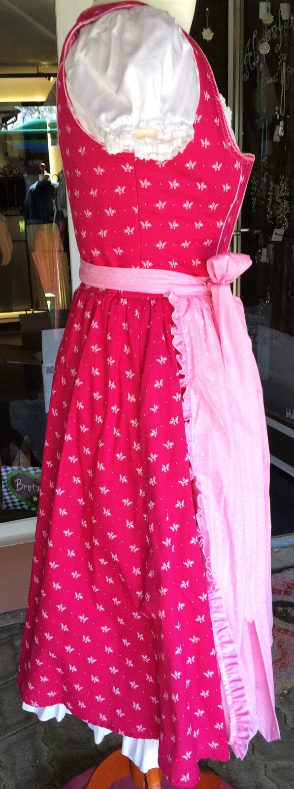 Dirndl Trentini, Palina, rosa pink, Midi 70 cm, Waschdirndl Dirndl Julia Trentini