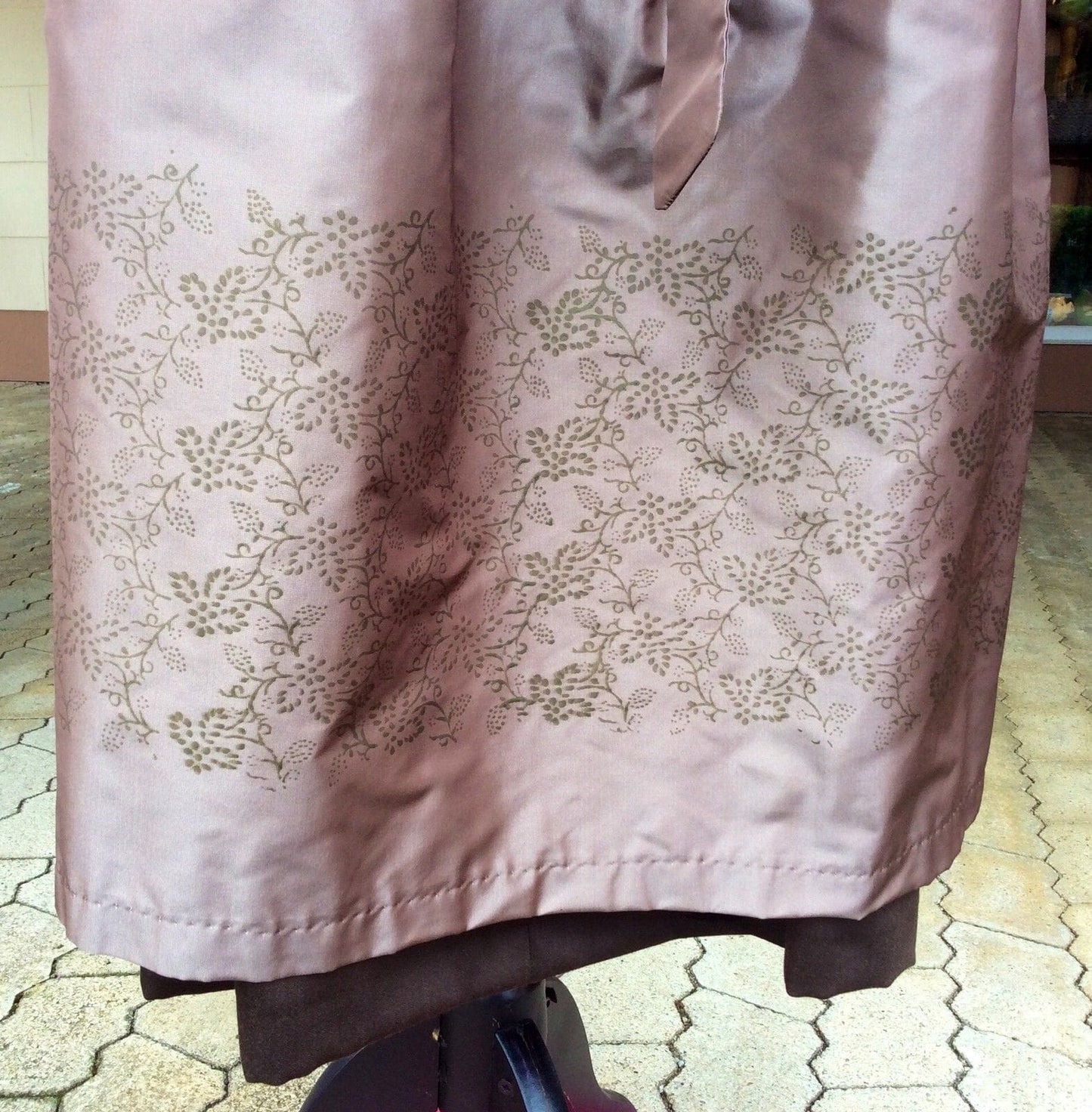 Dirndl Wenger Daria, Winterdirndl, khaki, Maxi Dirndl Wenger
