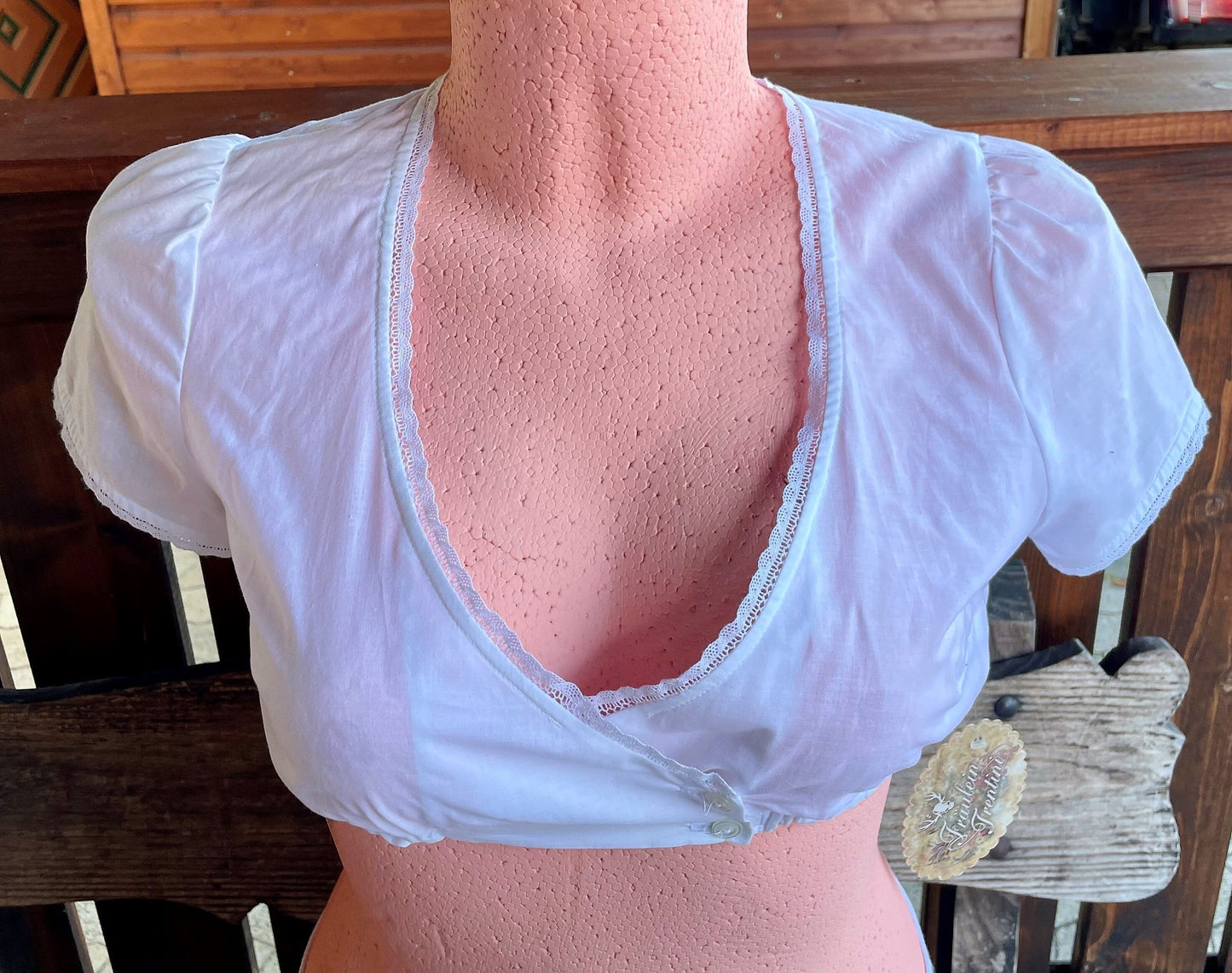 Dirndlbluse Julia Trentini, Elise, weiß, Knöpfe Dirndlblusen Julia Trentini