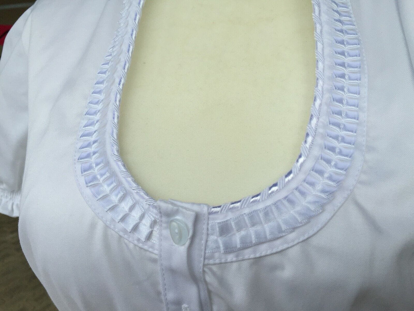 Dirndlbluse Kinga Mathe, Carola, weiß, Knöpfe, Gr. 44 Dirndlblusen Kinga Mathe