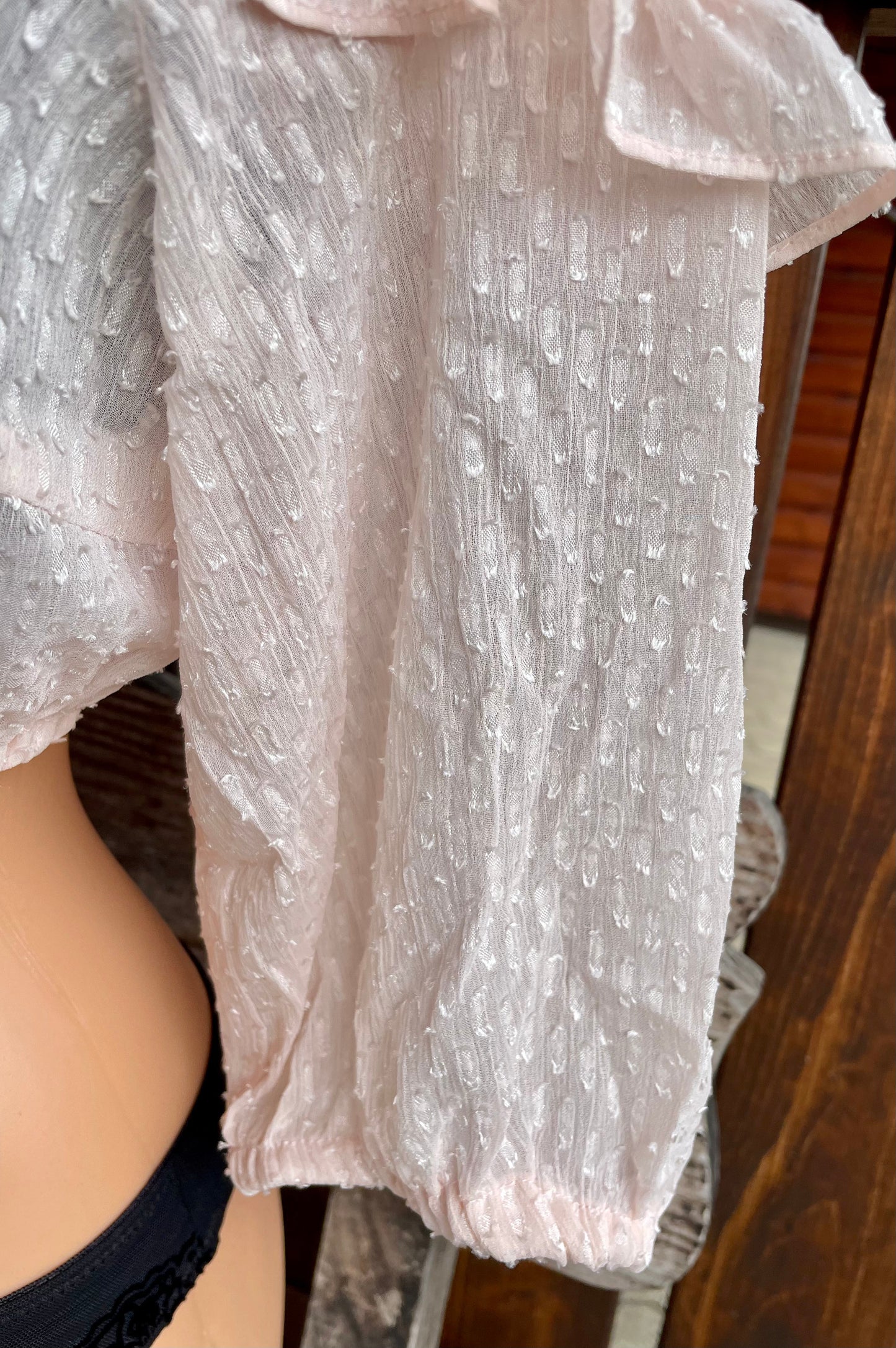 Dirndlbluse Krüger Collection, Darlin, hochgeschlossen, 3/4 Arm, rosa Dirndlblusen Krüger