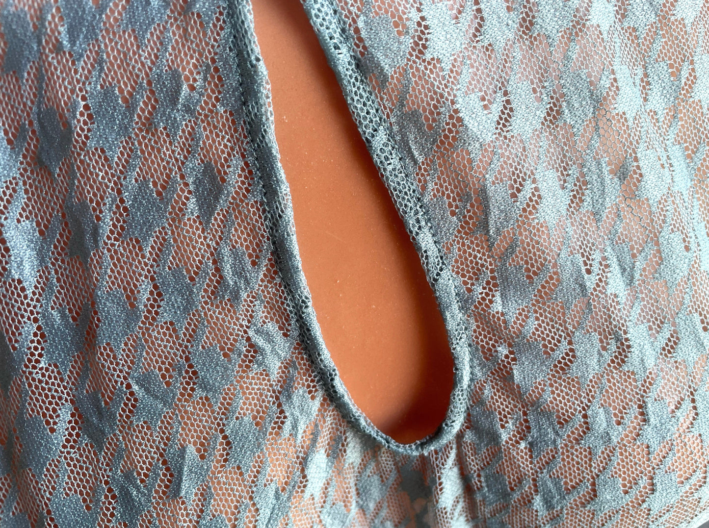 Dirndlbluse Krüger Collection, Hahnentritt, hochgeschlossen, halbarm, blau Bernarda Dirndlblusen Krüger