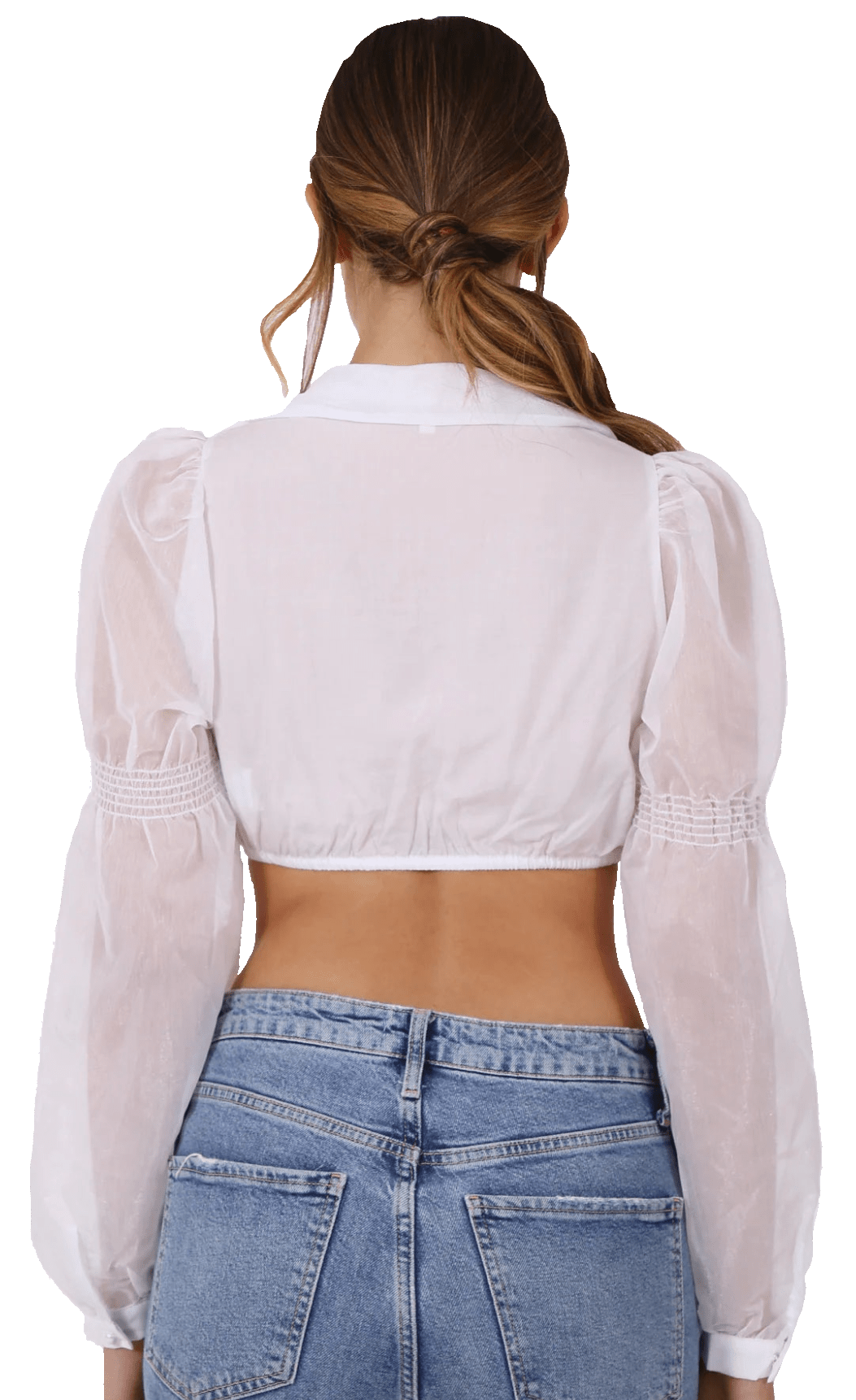 Dirndlbluse Krüger Collection, Porcelaine, langarm, ecru Dirndlblusen Krüger