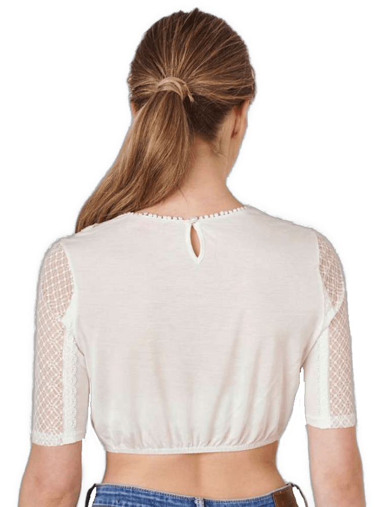 Dirndlbluse Krüger Collections, Guiliana, ecru, hochgeschlossen Dirndlblusen Krüger
